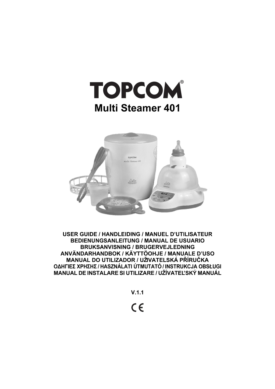 Topcom 401 manual do utilizador Multi Steamer 