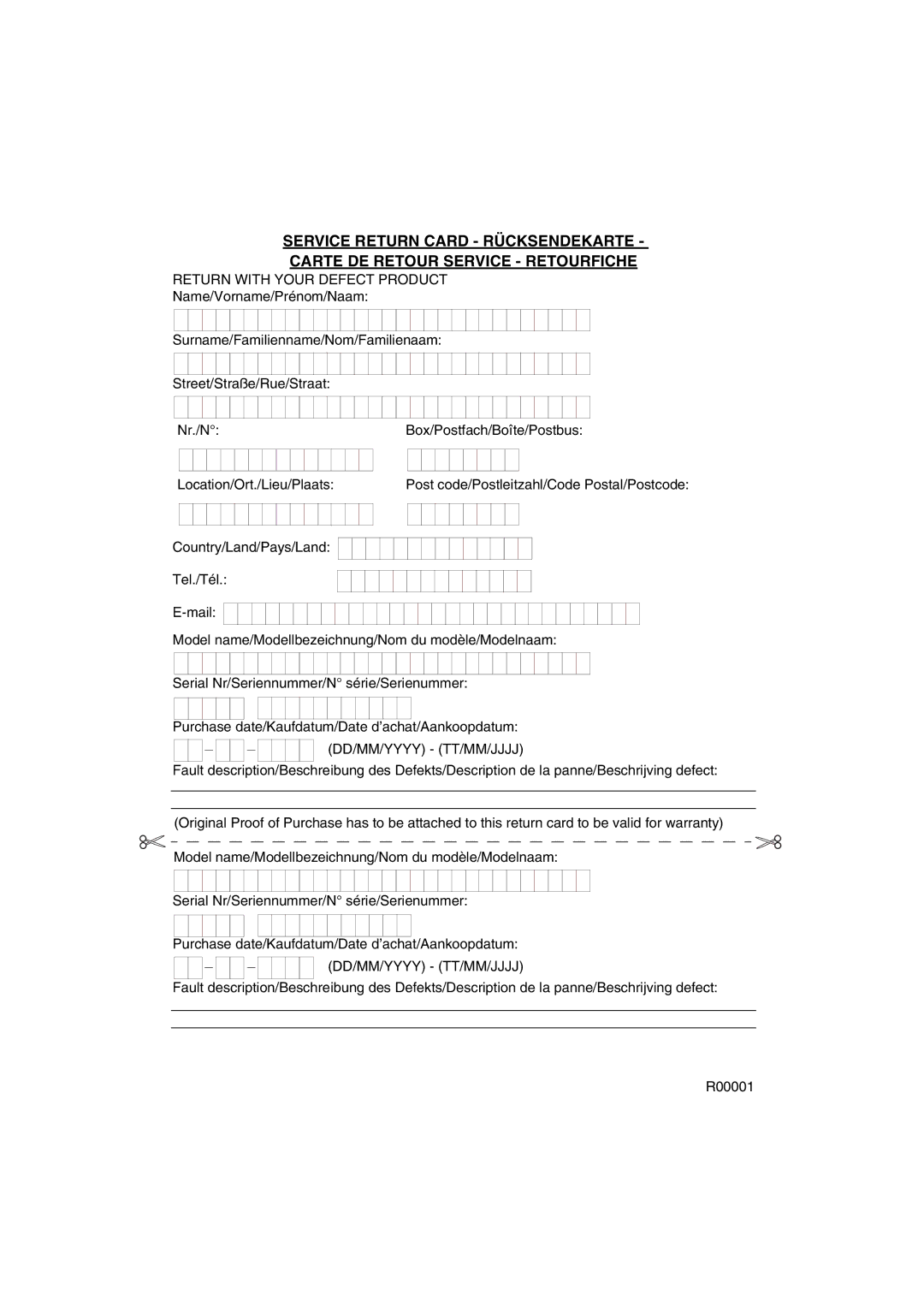 Topcom 401 manual do utilizador Return with Your Defect Product 