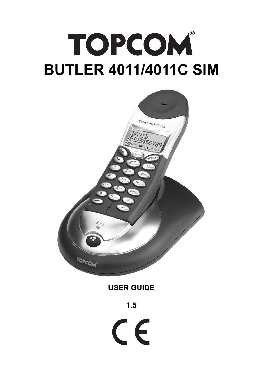 Topcom 4011 SIM manual Butler 4011/4011C SIM 