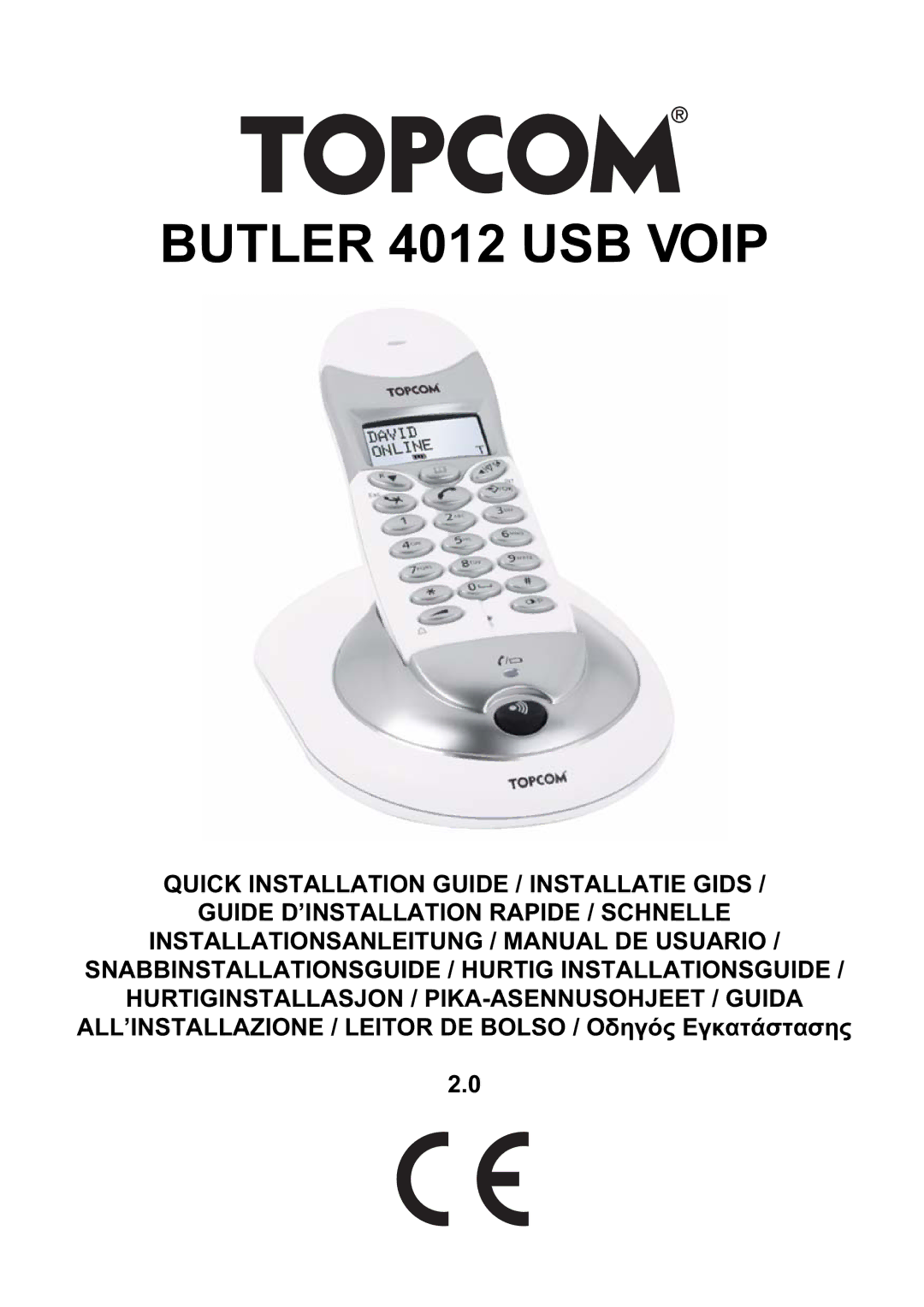 Topcom manual Butler 4012 USB Voip 