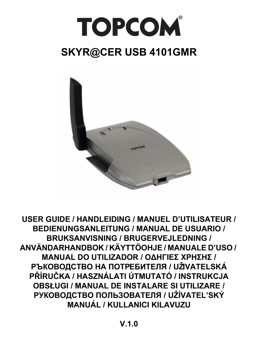 Topcom manual do utilizador SKYR@CER USB 4101GMR 