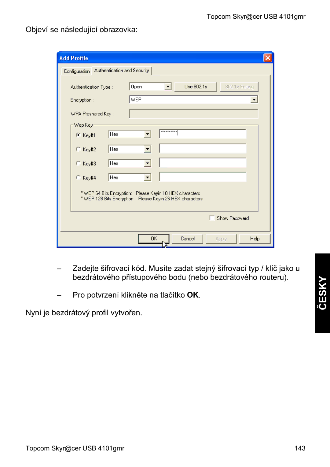 Topcom 4101GMR manual do utilizador Objeví se následující obrazovka 