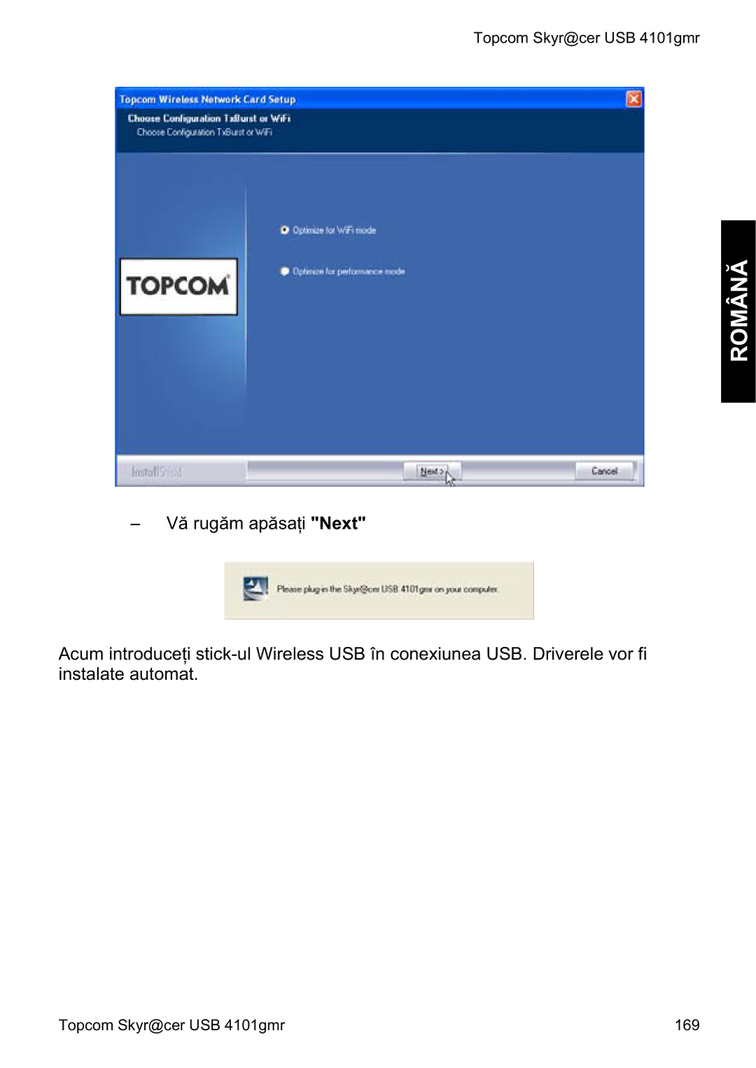 Topcom 4101GMR manual do utilizador Topcom Skyr@cer USB 4101gmr 169 