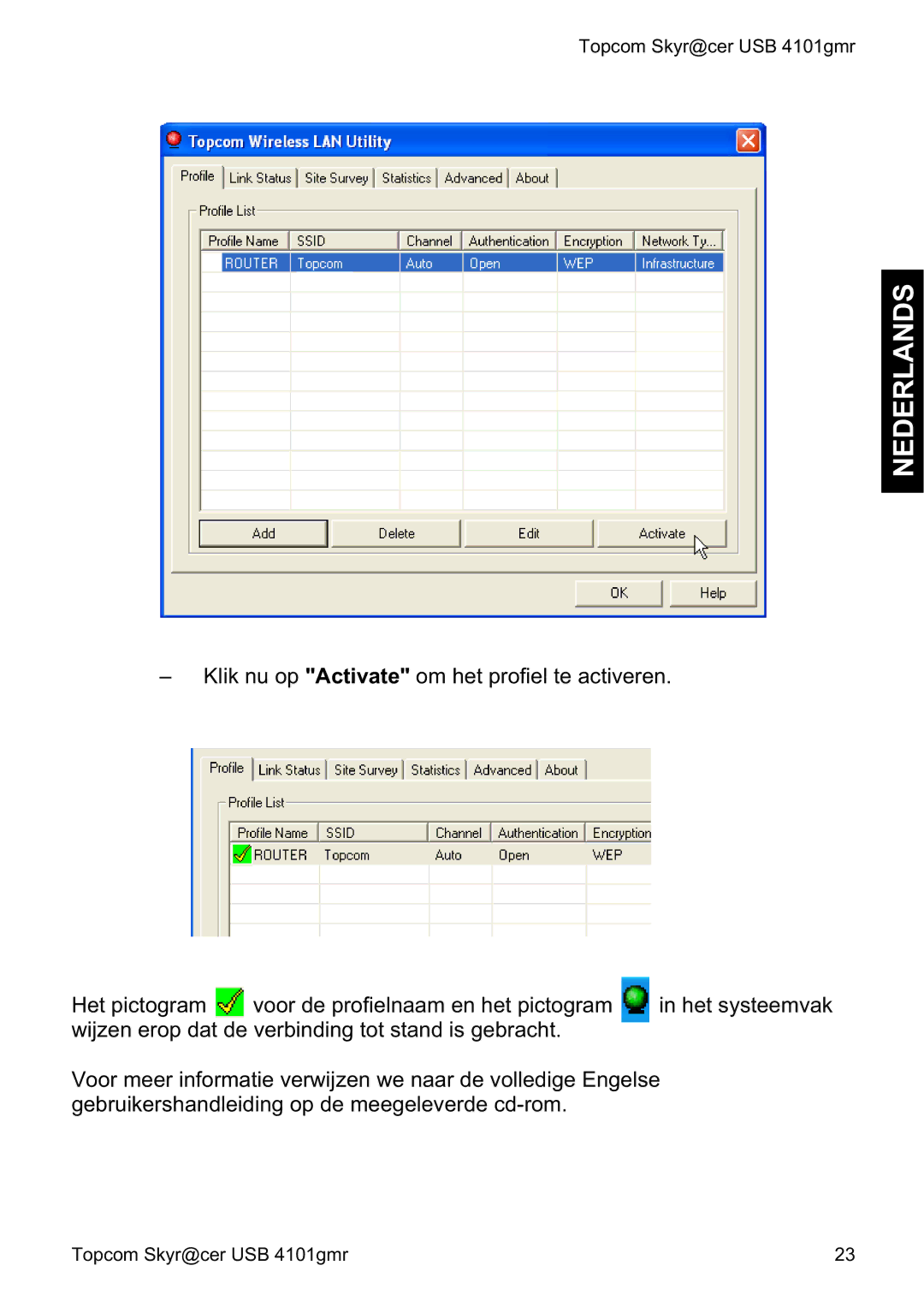 Topcom 4101GMR manual do utilizador Nederlands 