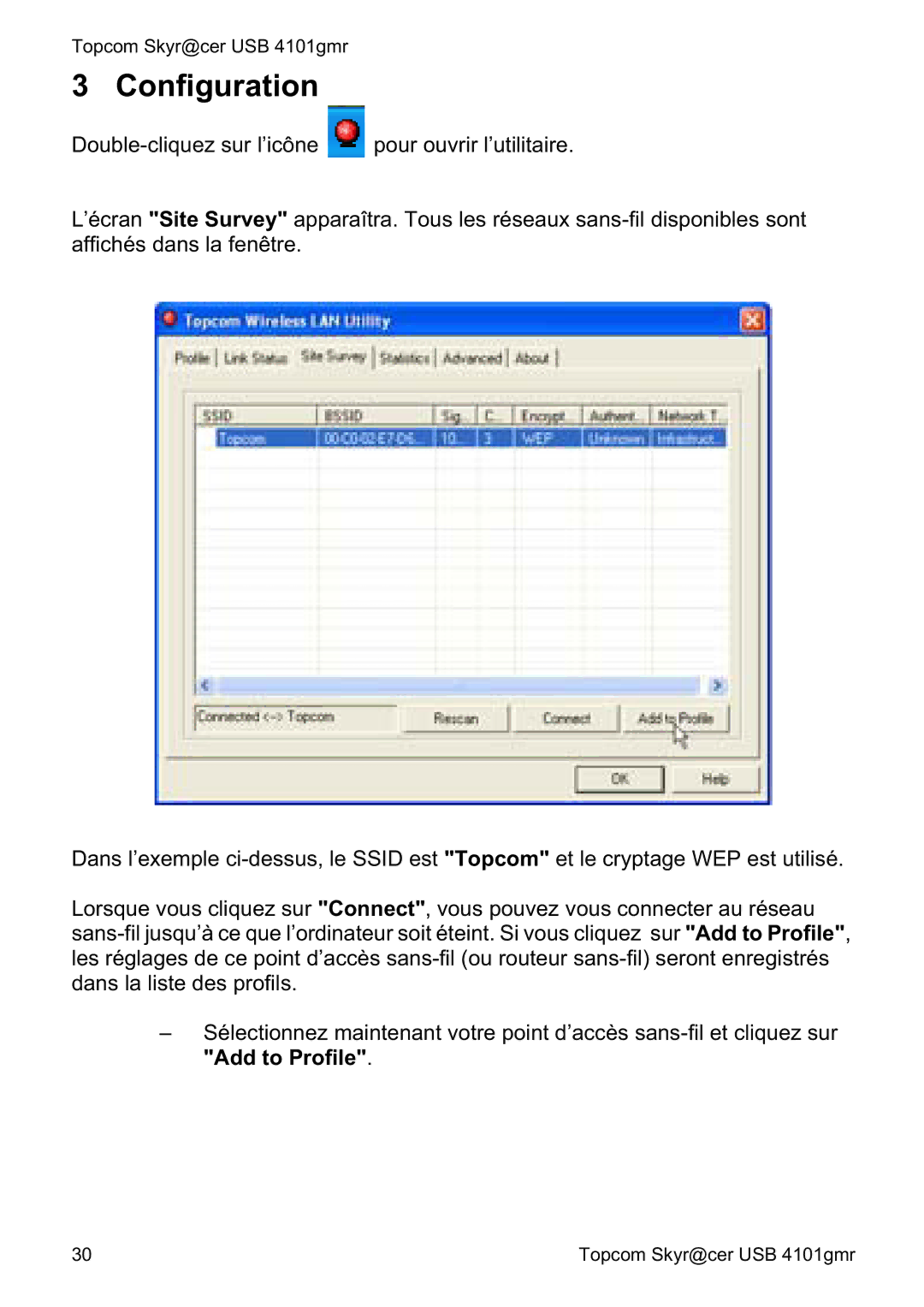 Topcom 4101GMR manual do utilizador Configuration 