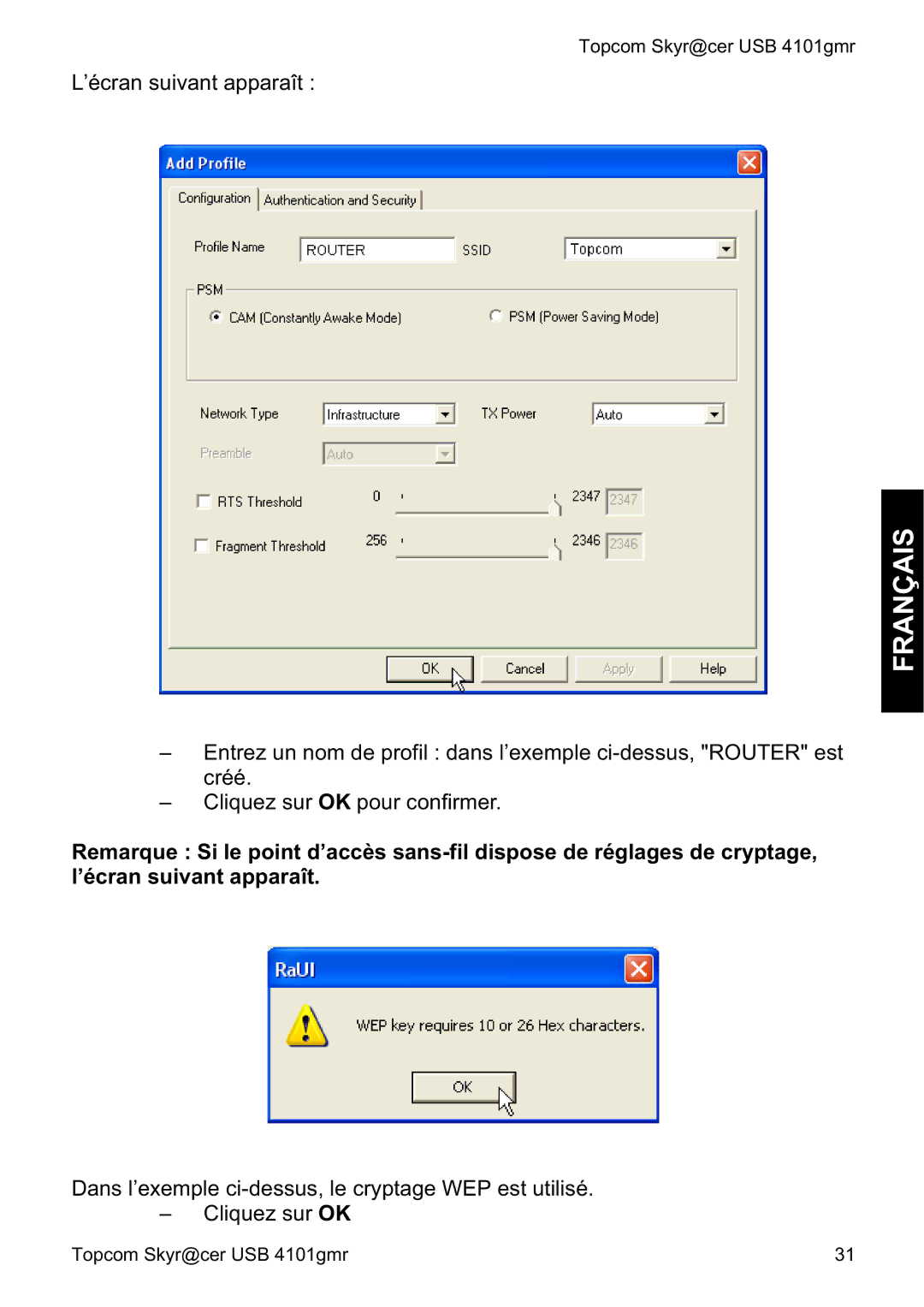 Topcom 4101GMR manual do utilizador ’écran suivant apparaît 