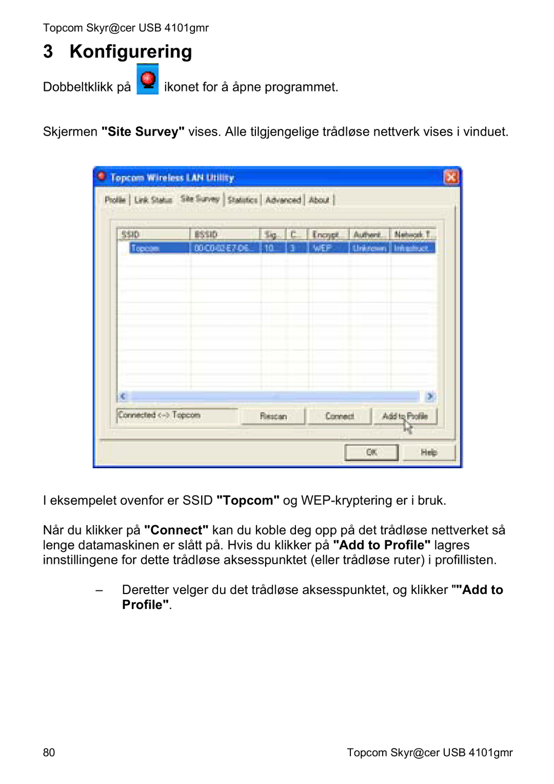 Topcom 4101GMR manual do utilizador Konfigurering 