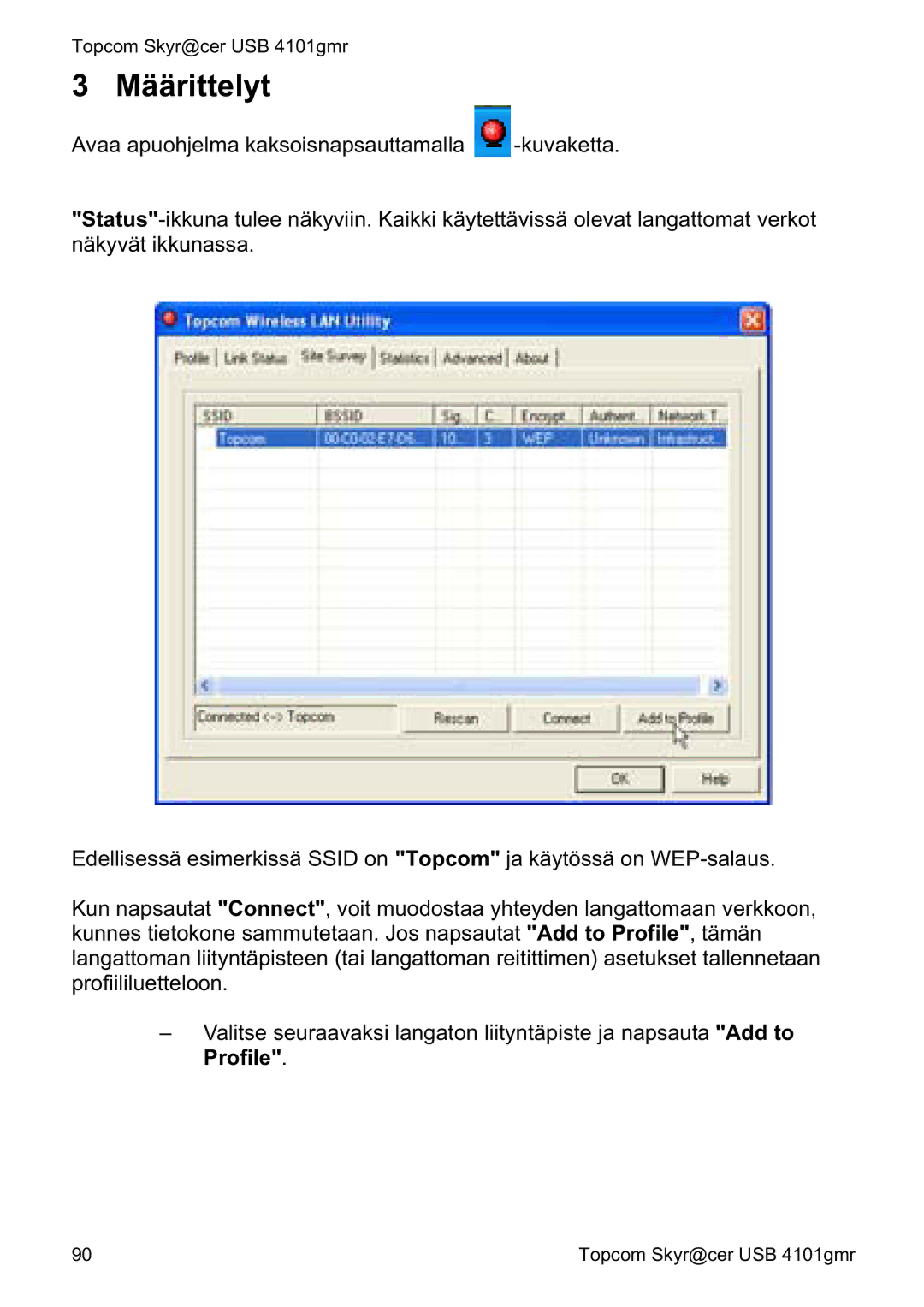 Topcom 4101GMR manual do utilizador Määrittelyt 