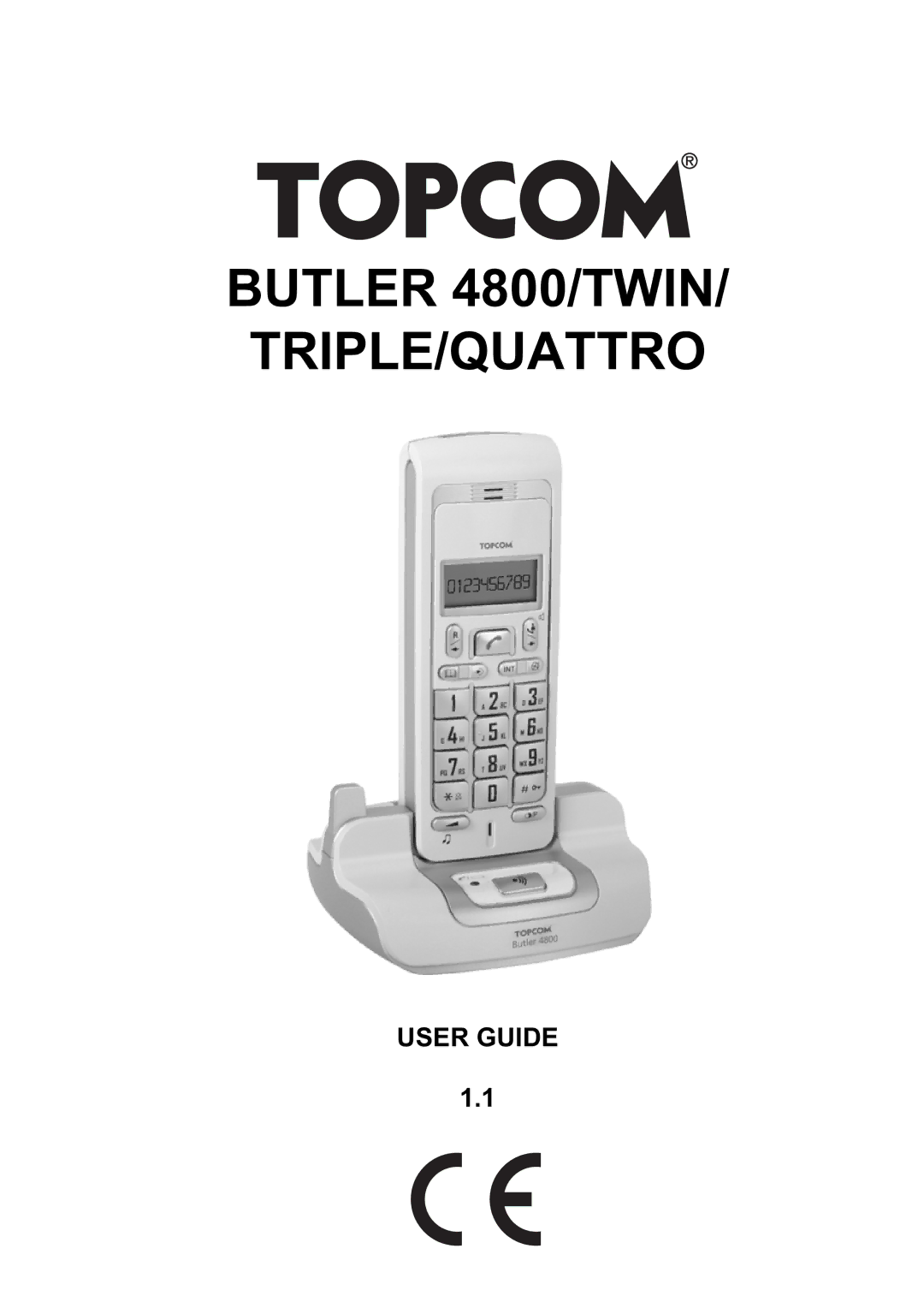 Topcom manual Butler 4800/TWIN TRIPLE/QUATTRO 