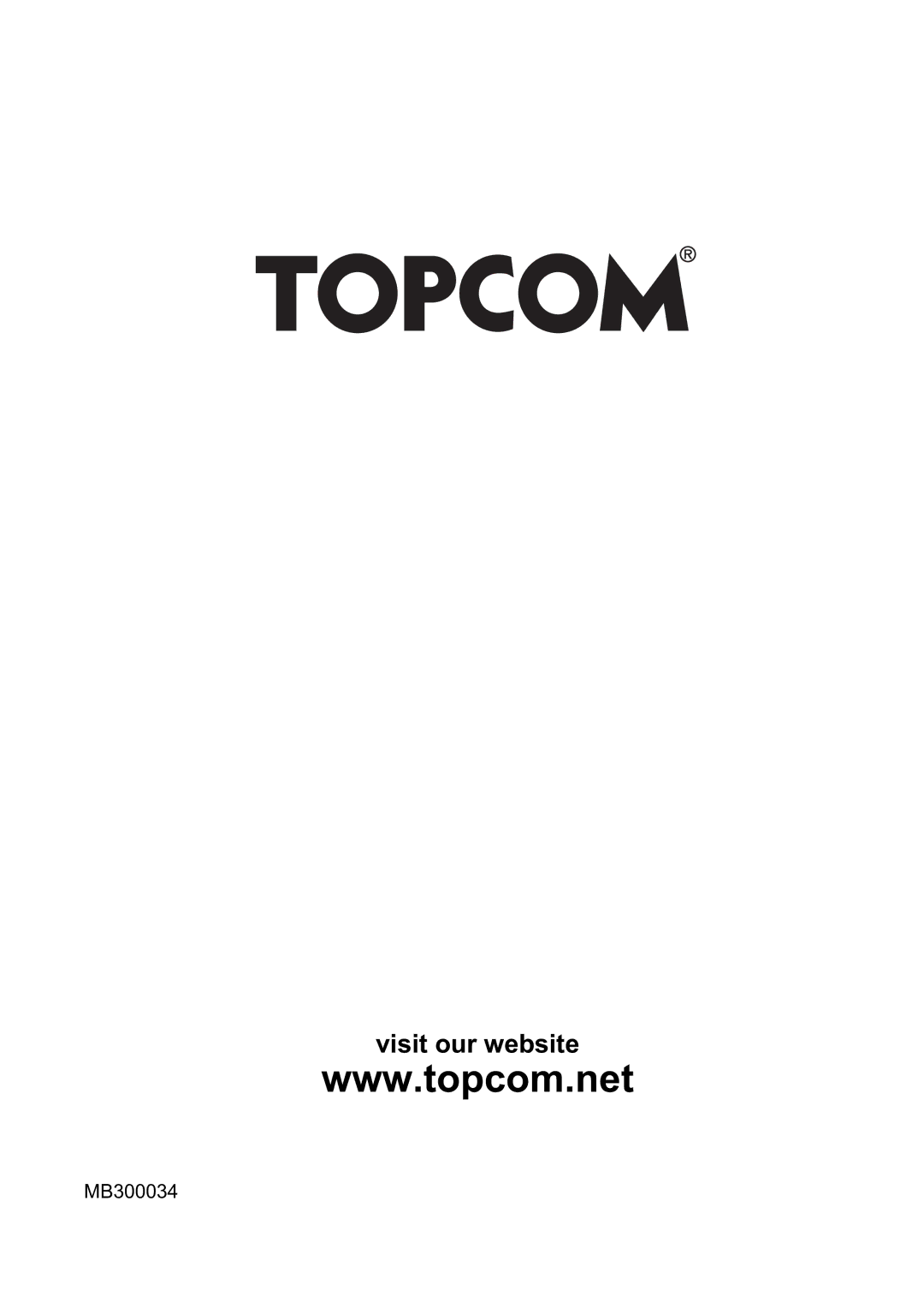 Topcom 4800 manual Visit our website 