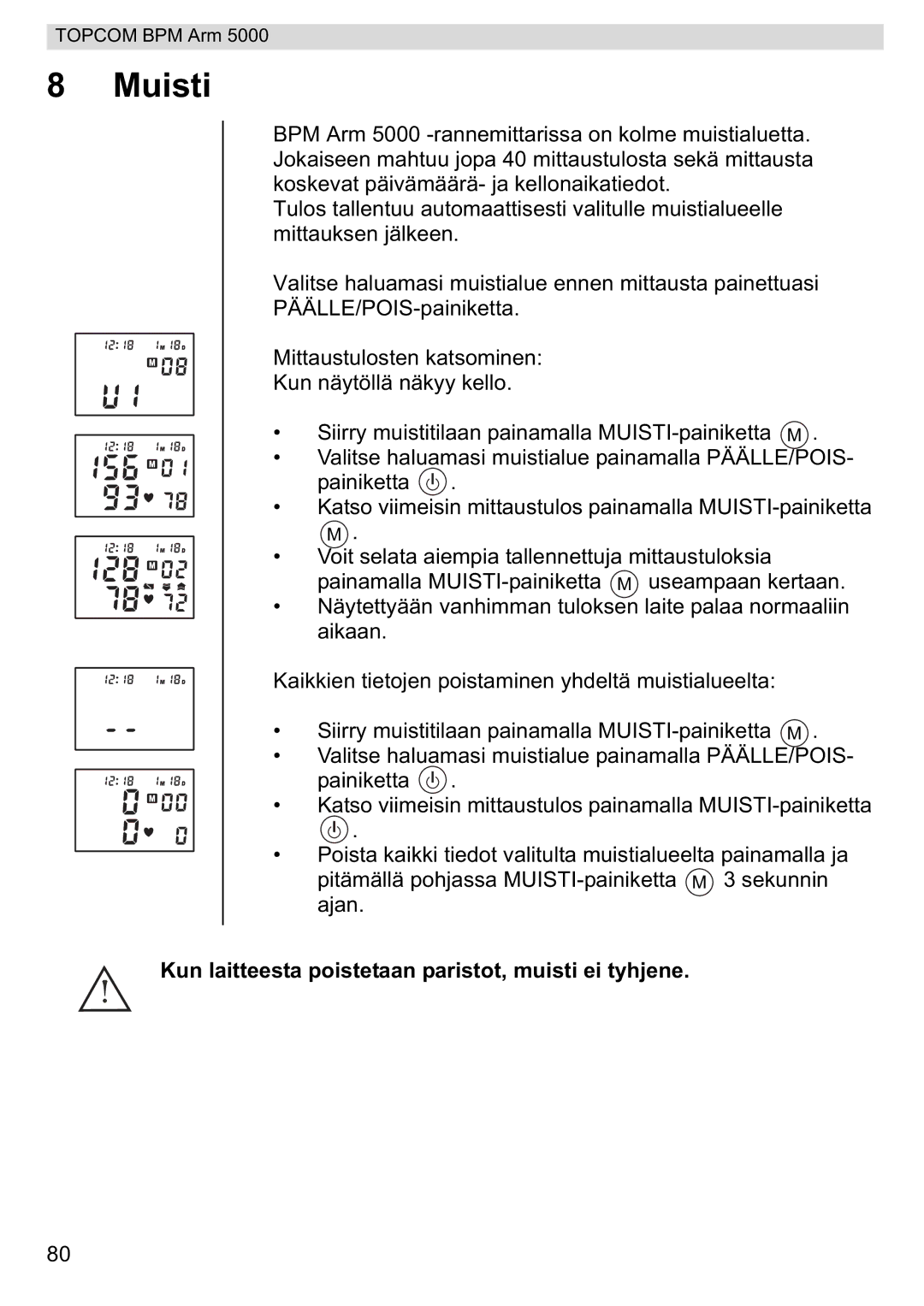 Topcom 5000 manual do utilizador Muisti 