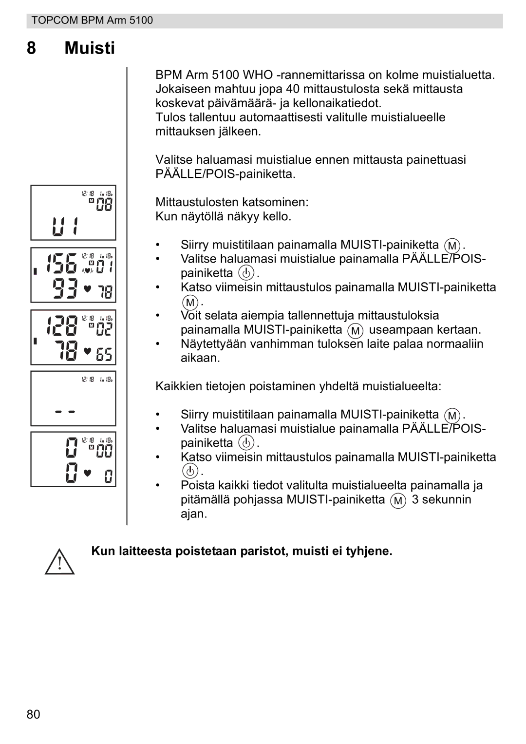 Topcom 5100 WHO manual do utilizador Muisti 