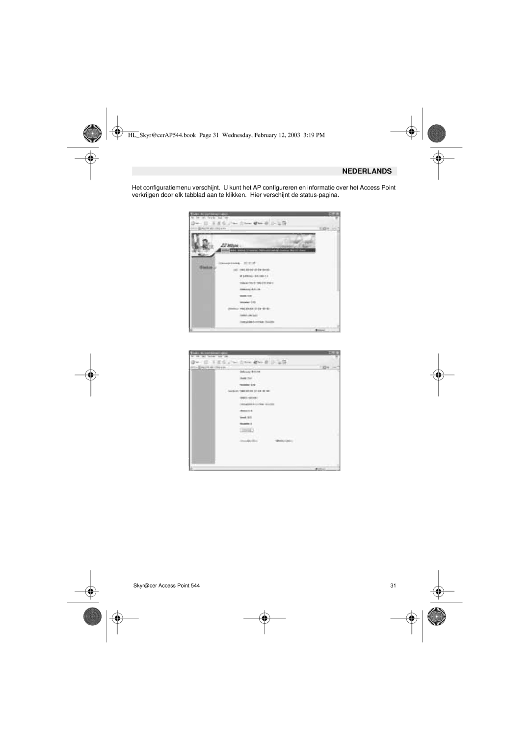 Topcom 544 manual Nederlands 