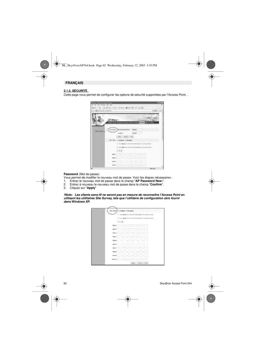 Topcom 544 manual 5. Sécurité 