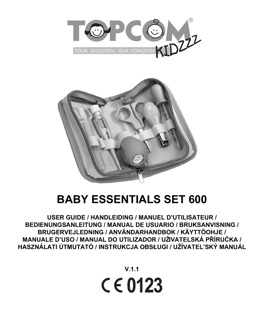 Topcom 600 manual do utilizador Baby Essentials SET 