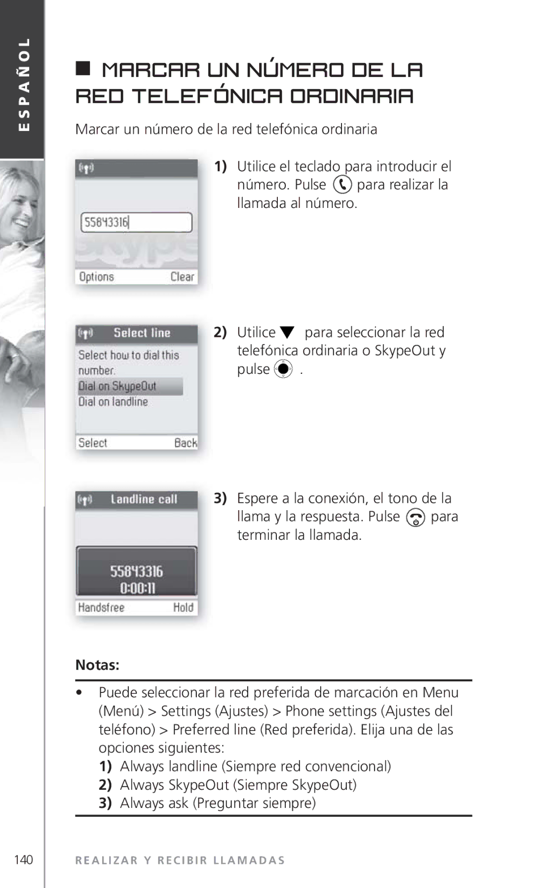 Topcom 6000 manual Marcar un número de la red telefónica ordinaria 