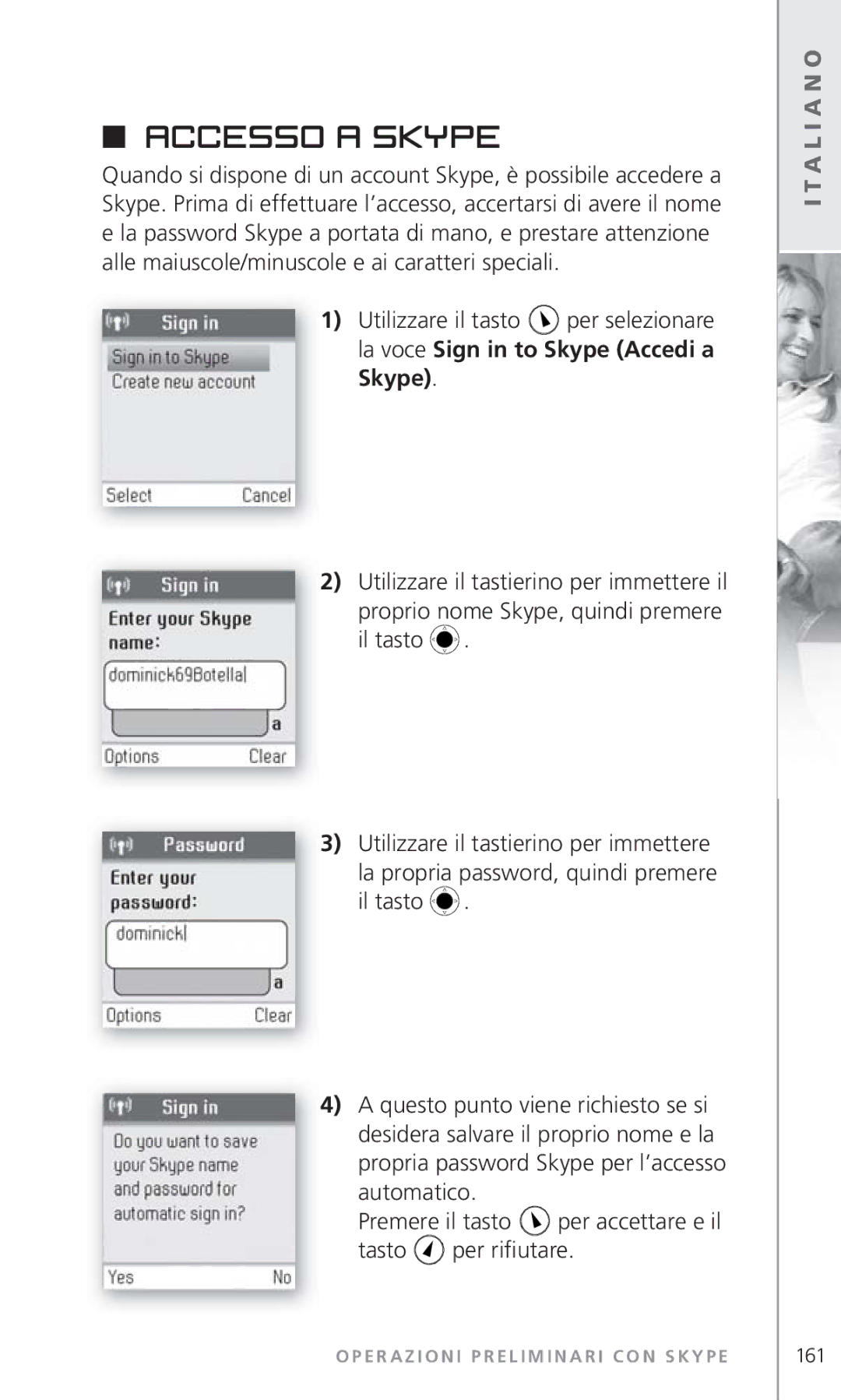 Topcom 6000 manual Accesso a Skype 