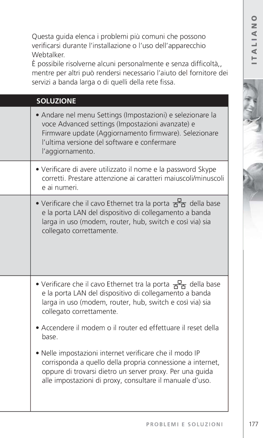 Topcom 6000 manual Soluzione 