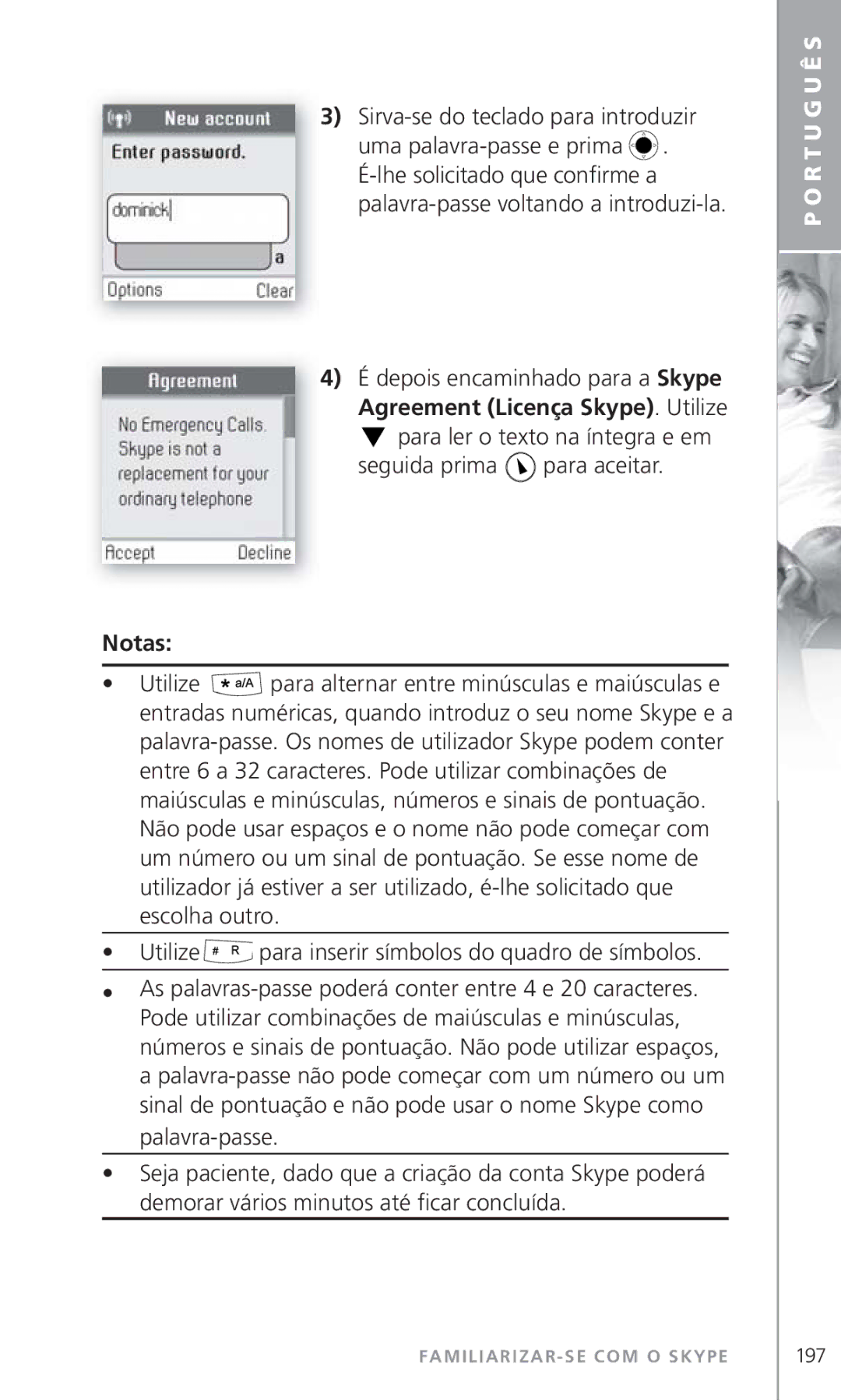 Topcom 6000 manual Sirva-se do teclado para introduzir, Para ler o texto na íntegra e em Seguida prima 