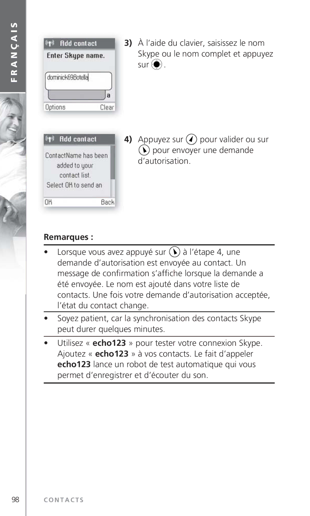 Topcom 6000 manual O N T a C T S 