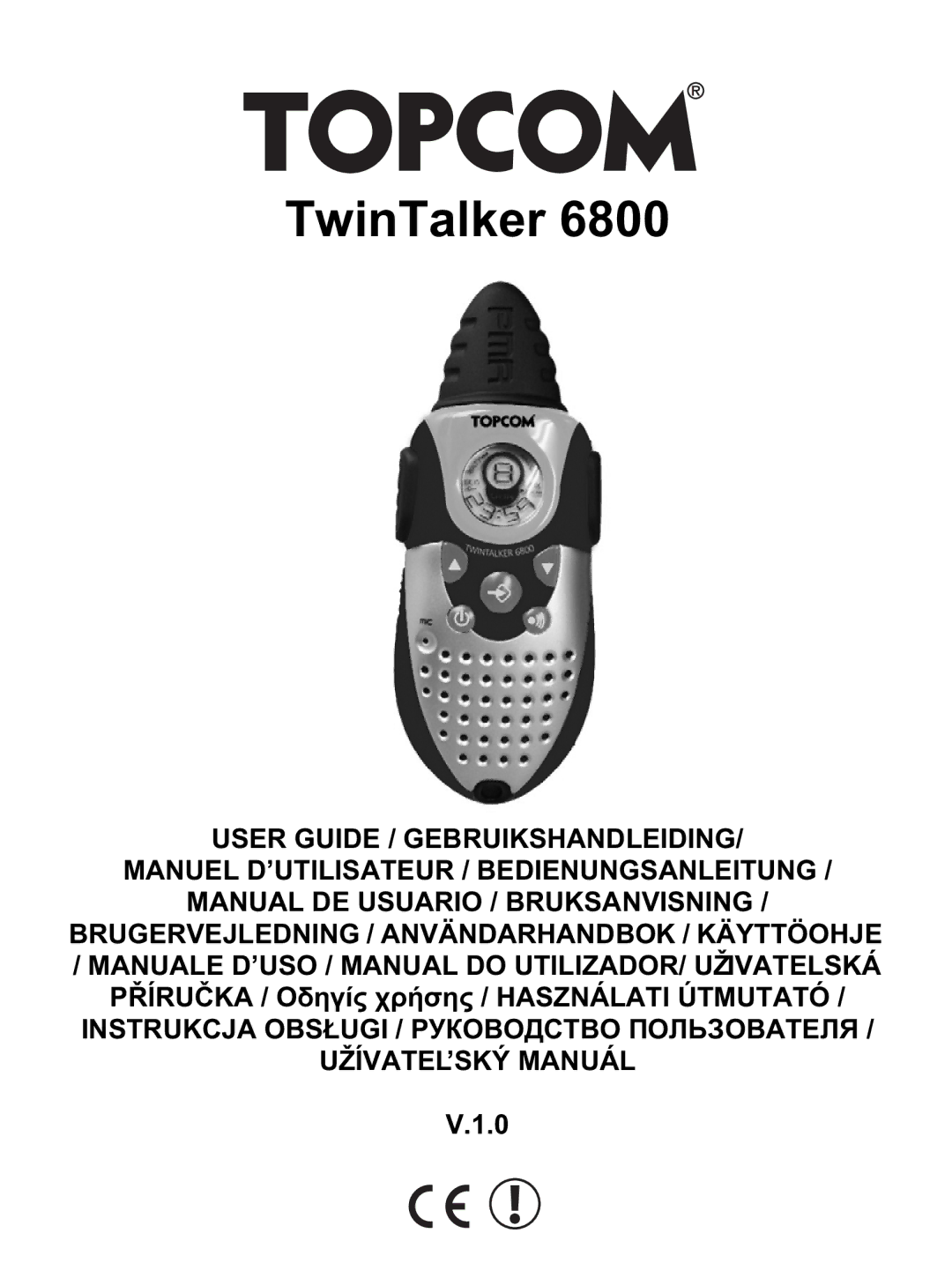 Topcom 6800 manual do utilizador TwinTalker 