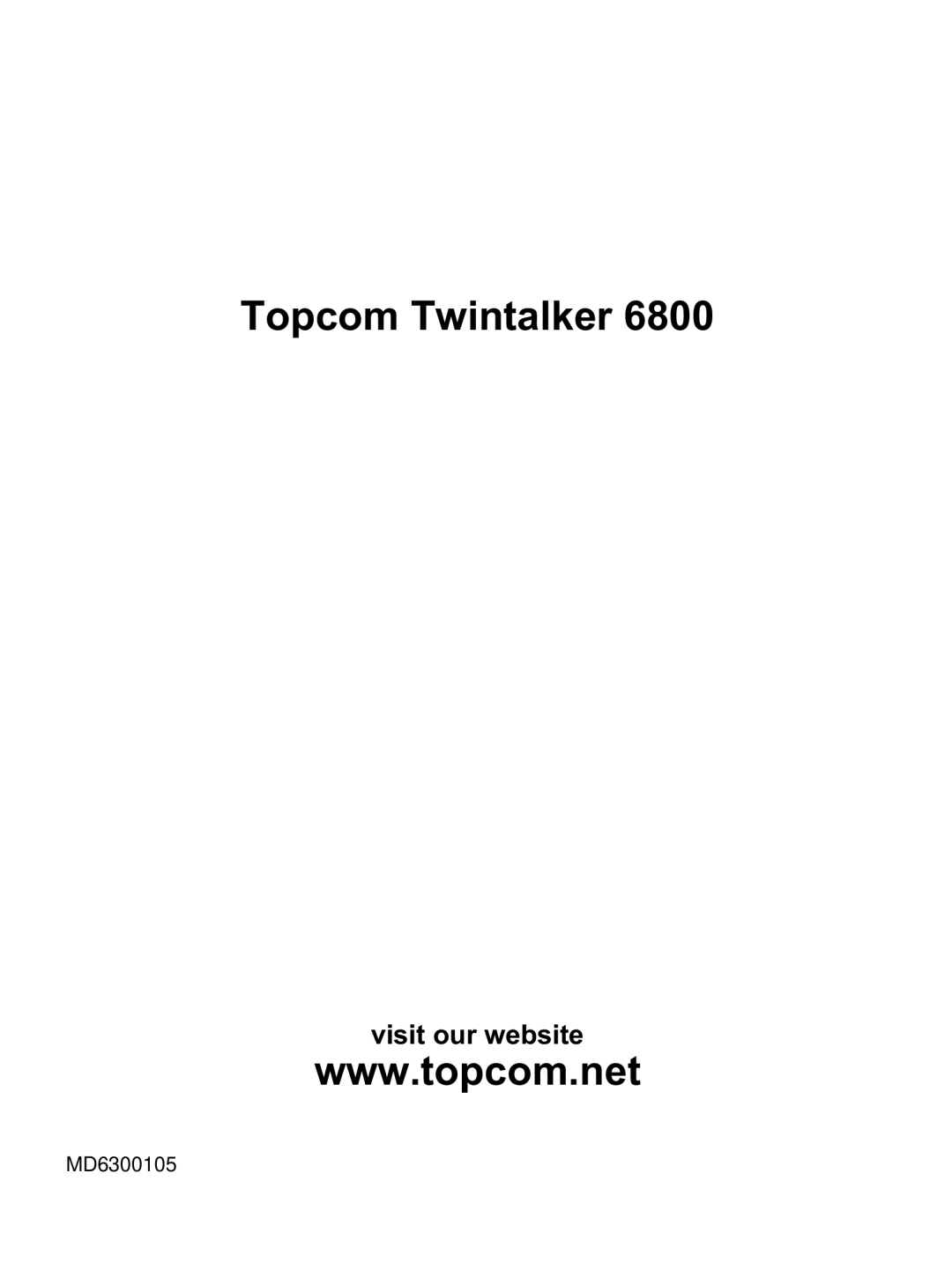 Topcom 6800 manual do utilizador Visit our website 