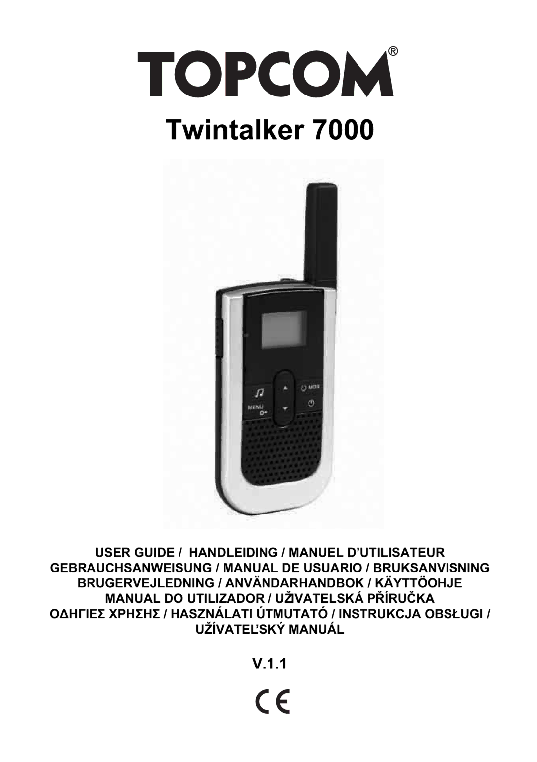 Topcom 7000 manual do utilizador Twintalker 