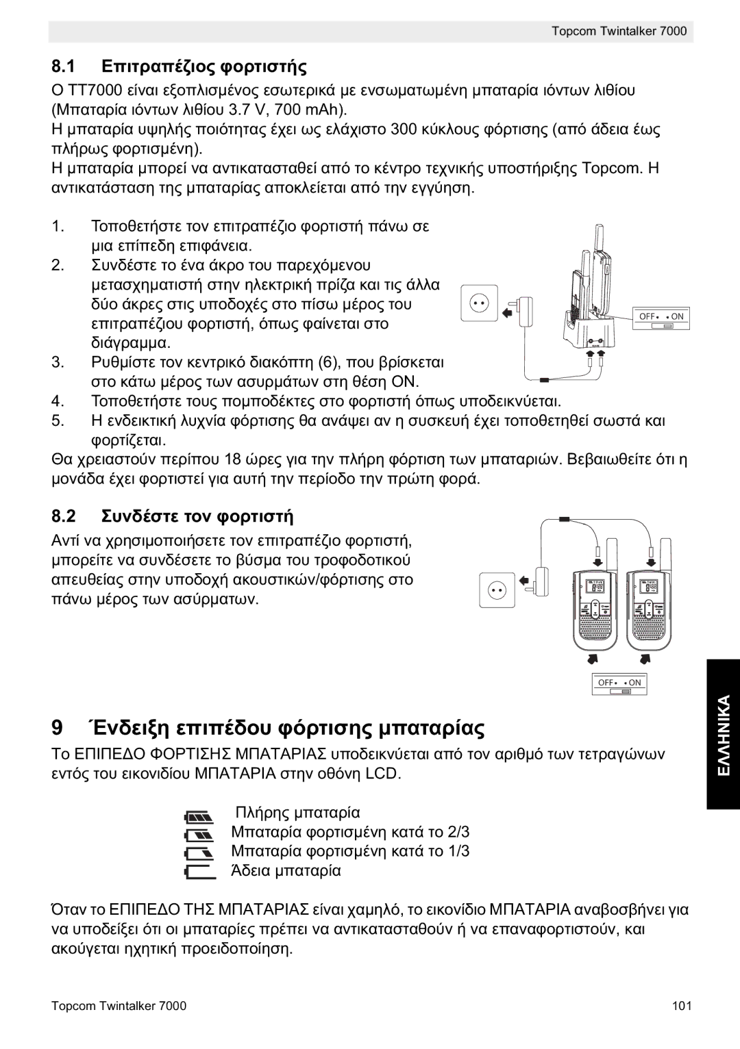 Topcom manual do utilizador TT7000 Pcom 