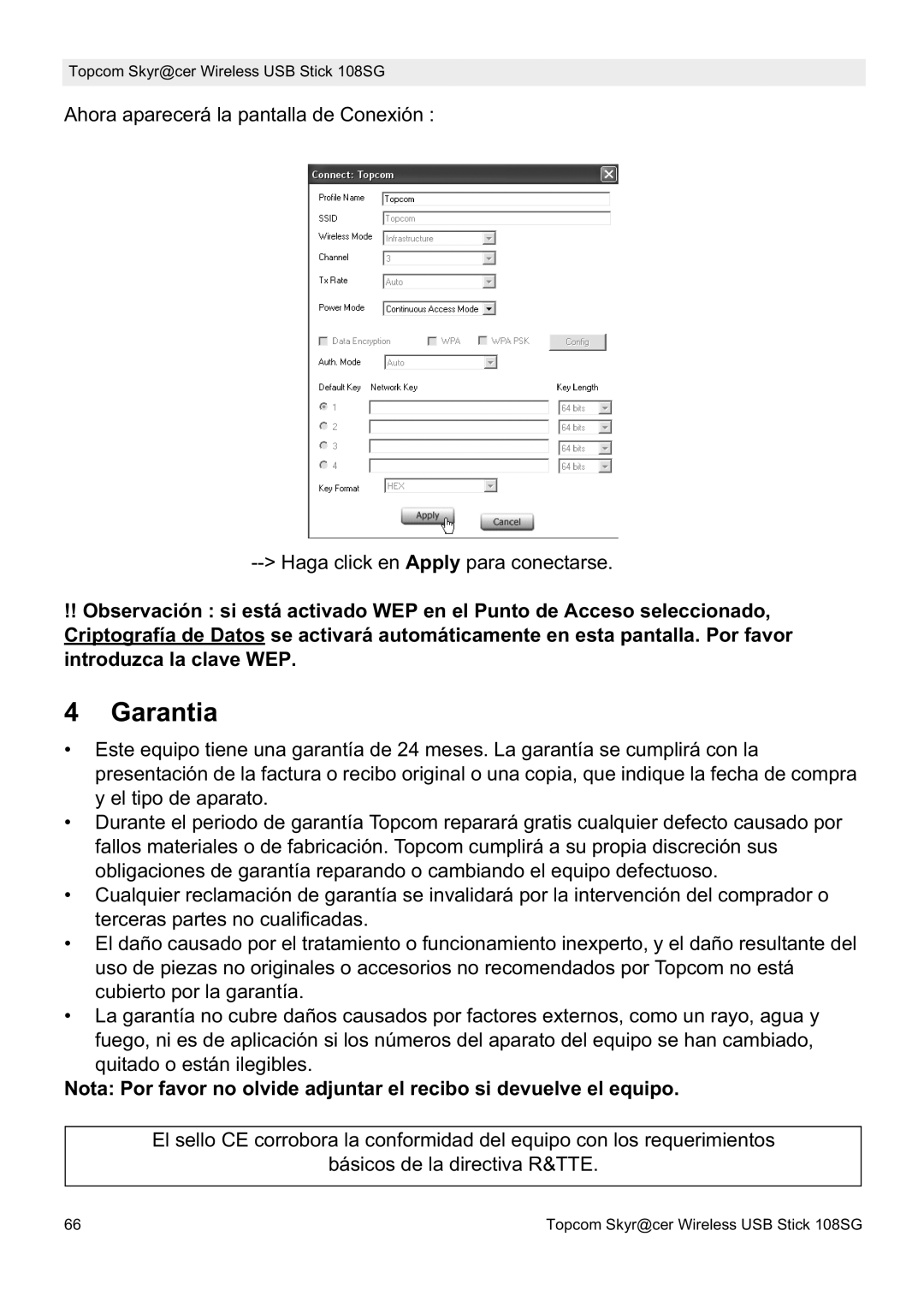 Topcom 8144827 manual do utilizador Garantia 