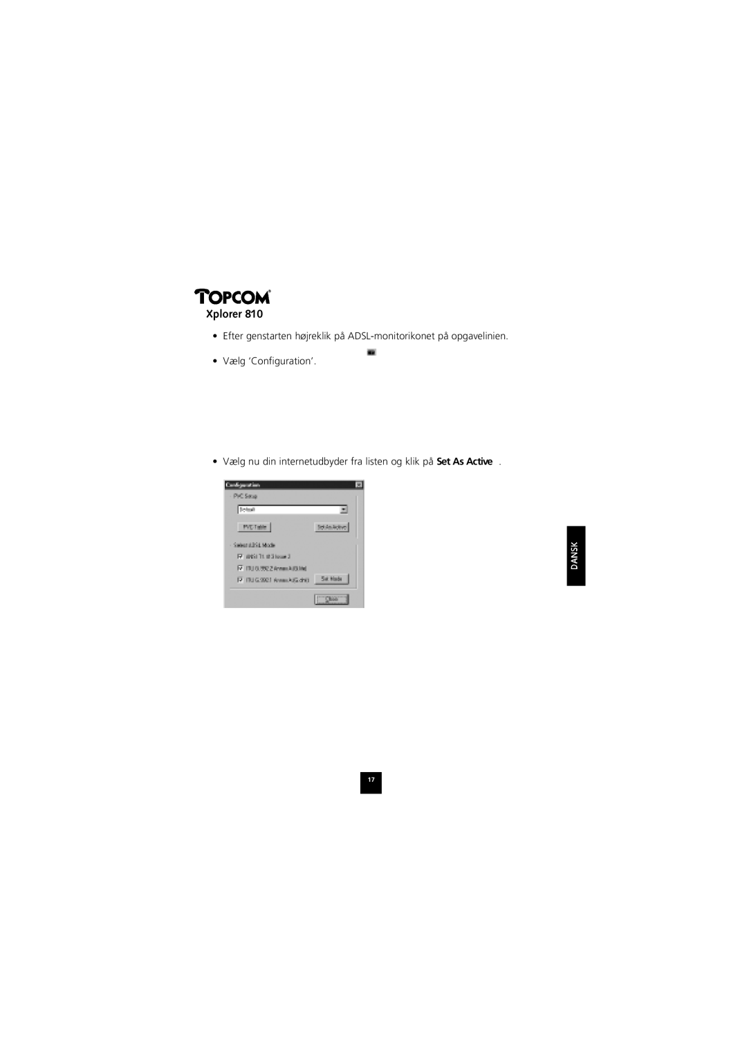 Topcom 874A manual Xplorer 