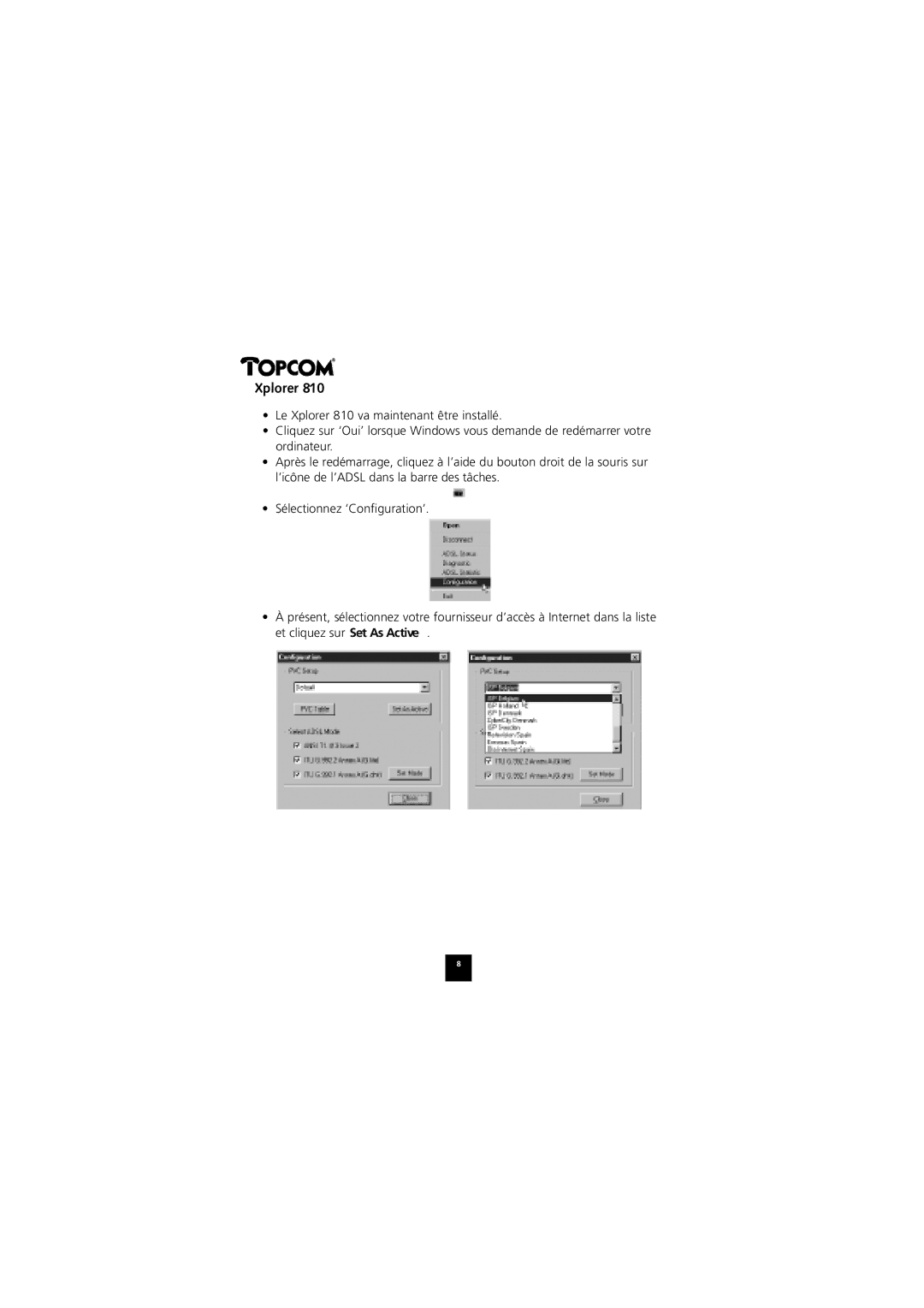 Topcom 874A manual Xplorer 