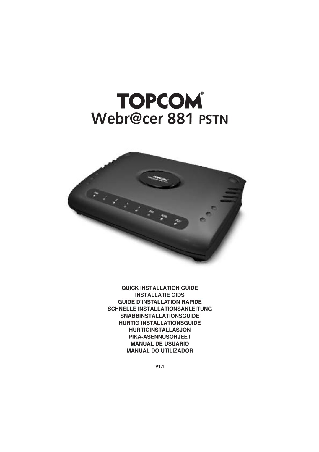 Topcom 881 PSTN manual do utilizador Webr@cer 881 Pstn 