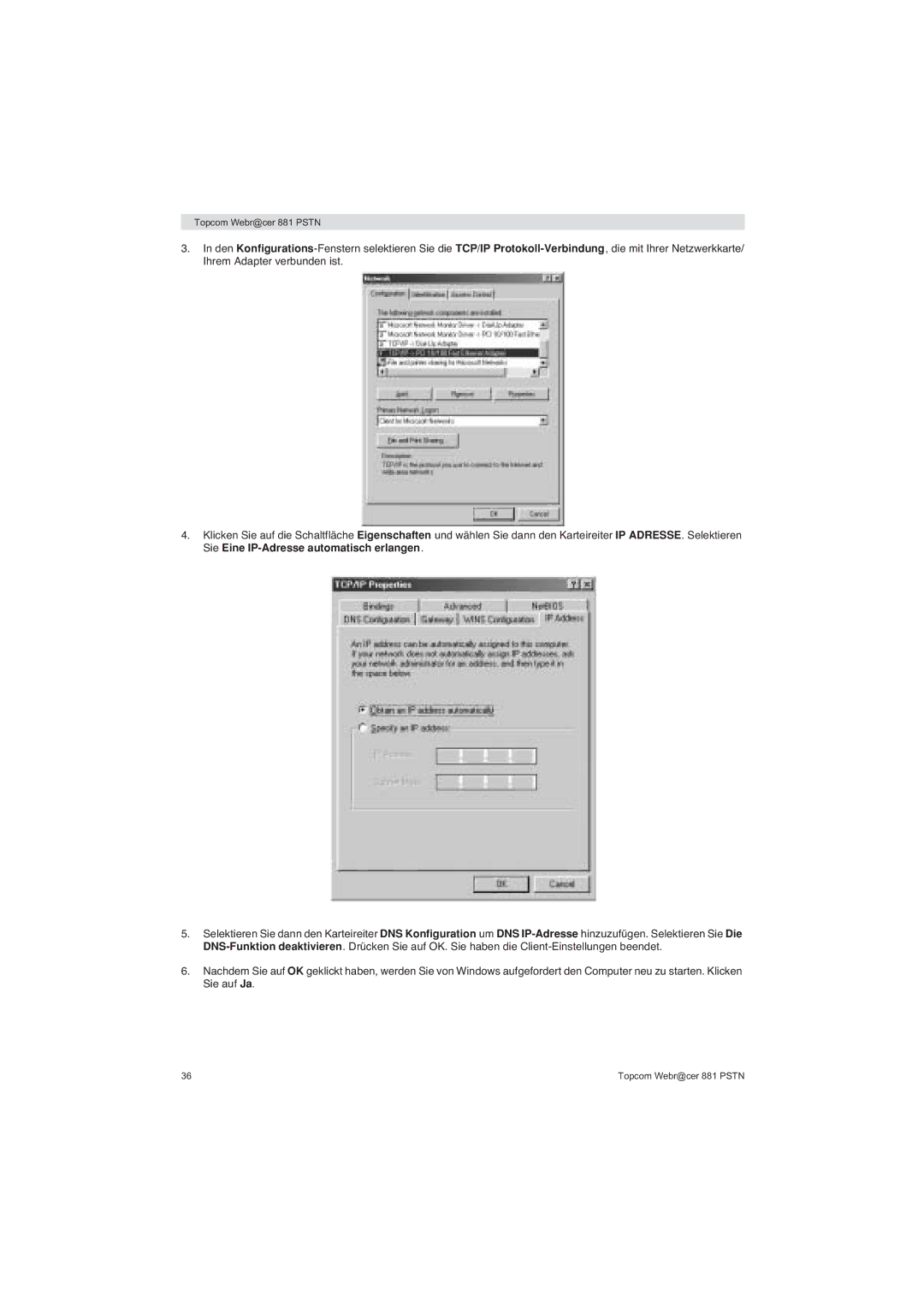 Topcom 881 PSTN manual do utilizador Topcom Webr@cer 881 Pstn 