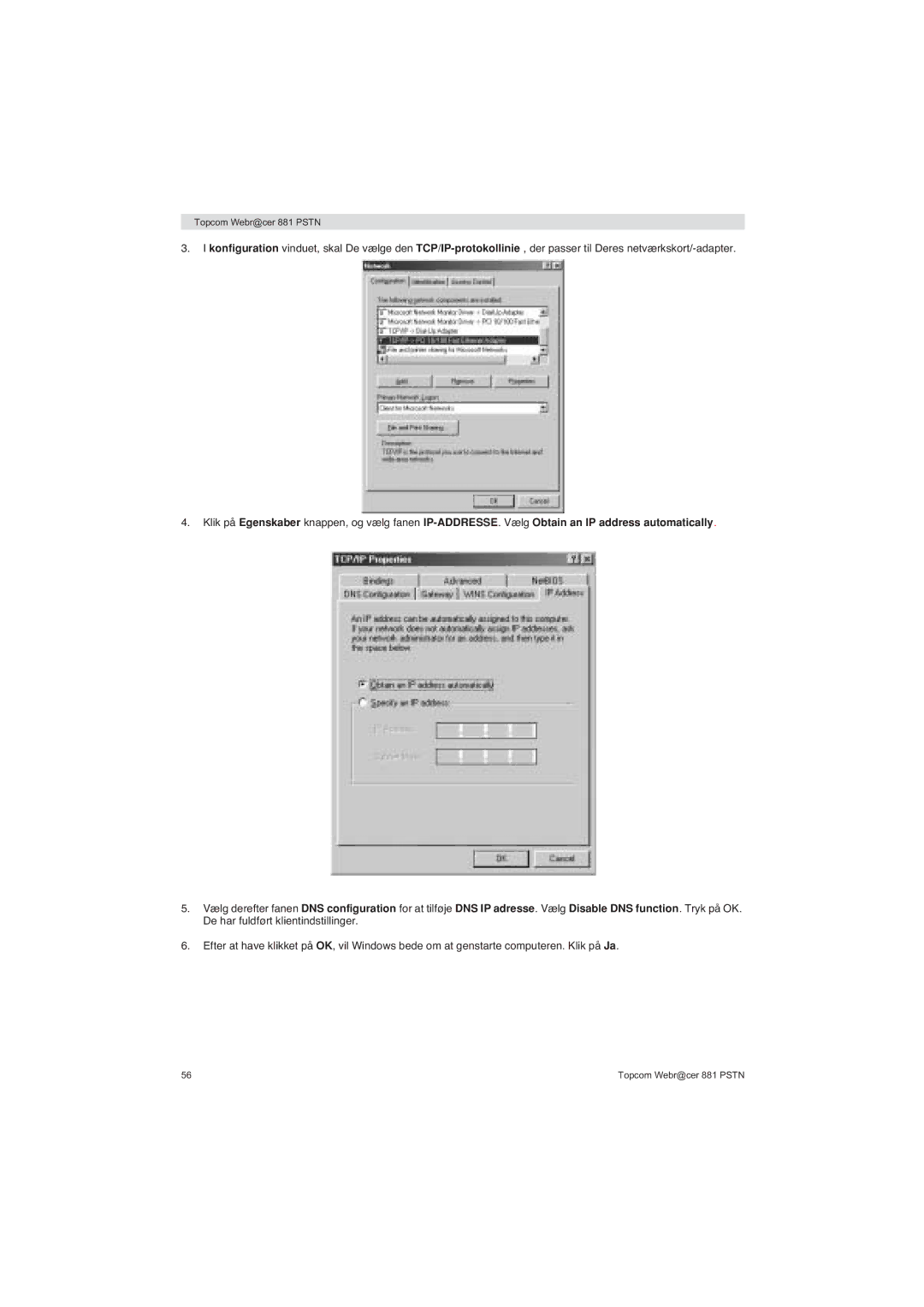 Topcom 881 PSTN manual do utilizador Topcom Webr@cer 881 Pstn 