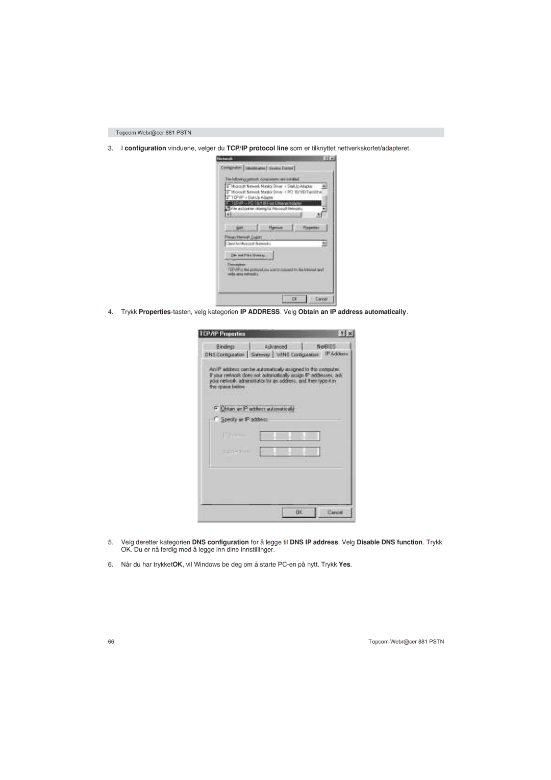 Topcom 881 PSTN manual do utilizador Topcom Webr@cer 881 Pstn 