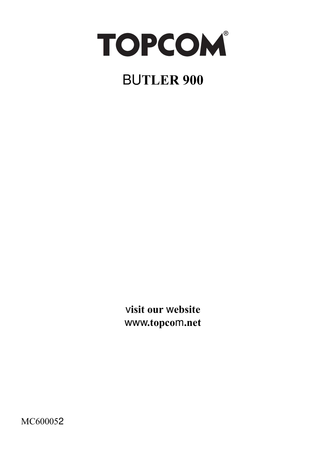 Topcom 900 manual Butler 