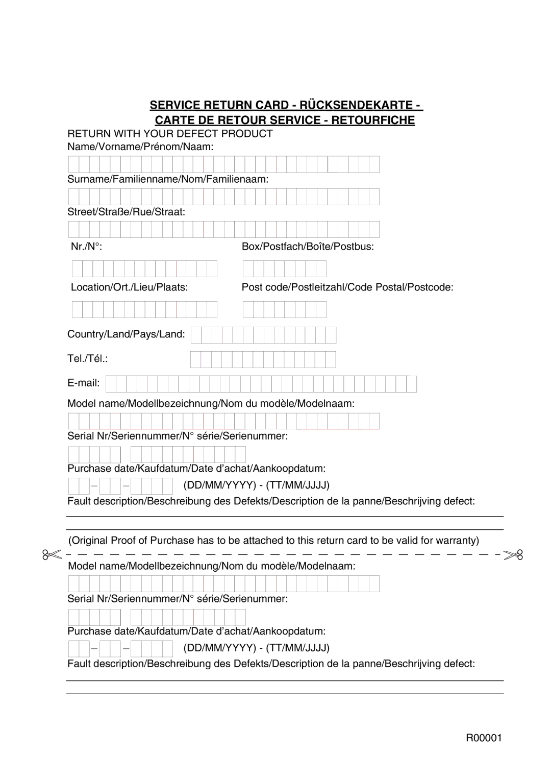 Topcom 9100 user manual Return with Your Defect Product 