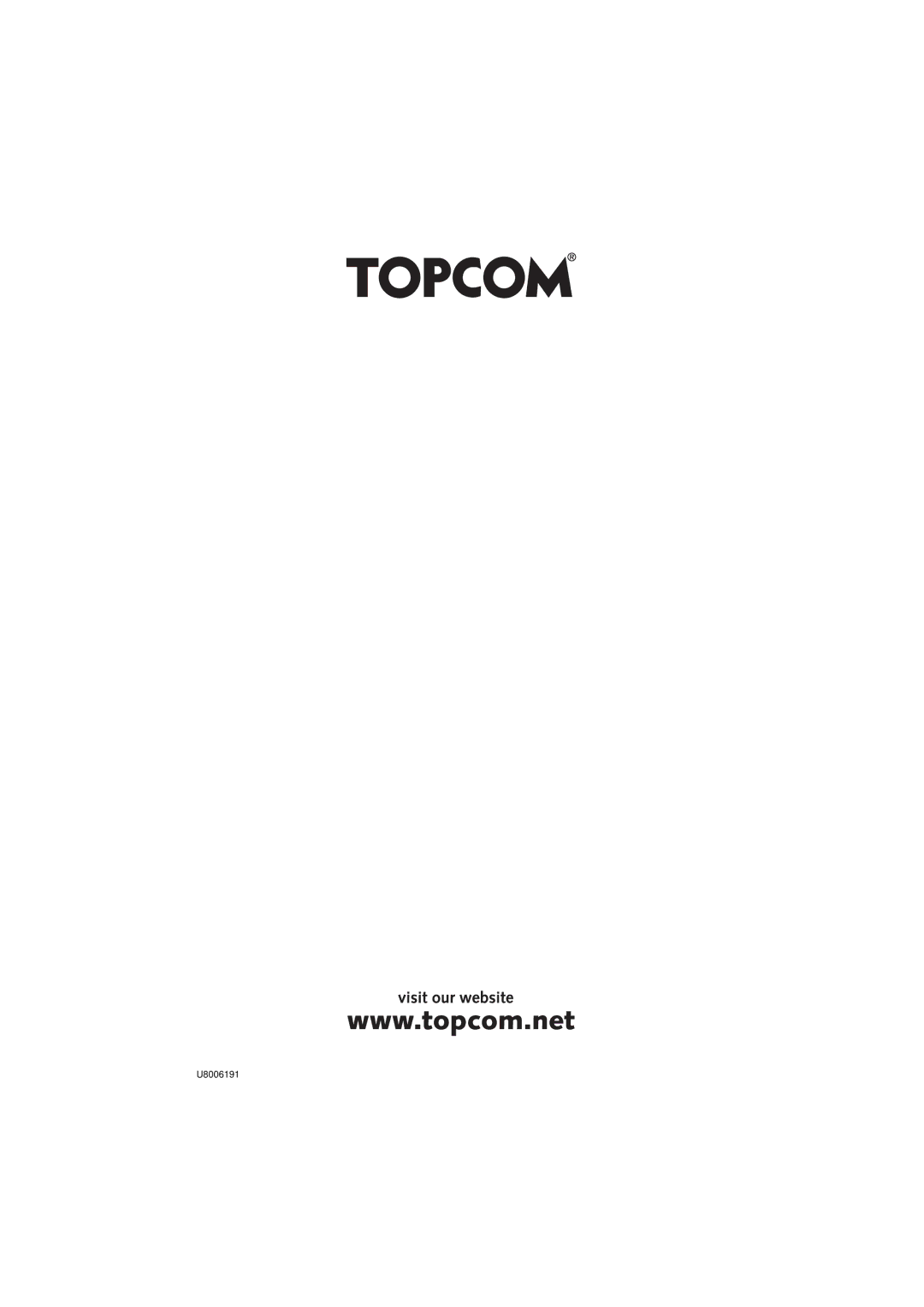 Topcom ALLURE 200 user manual U8006191 