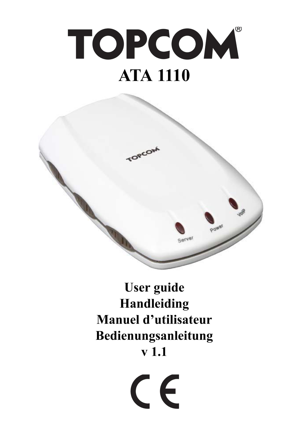 Topcom ATA 1110 manual Ata 