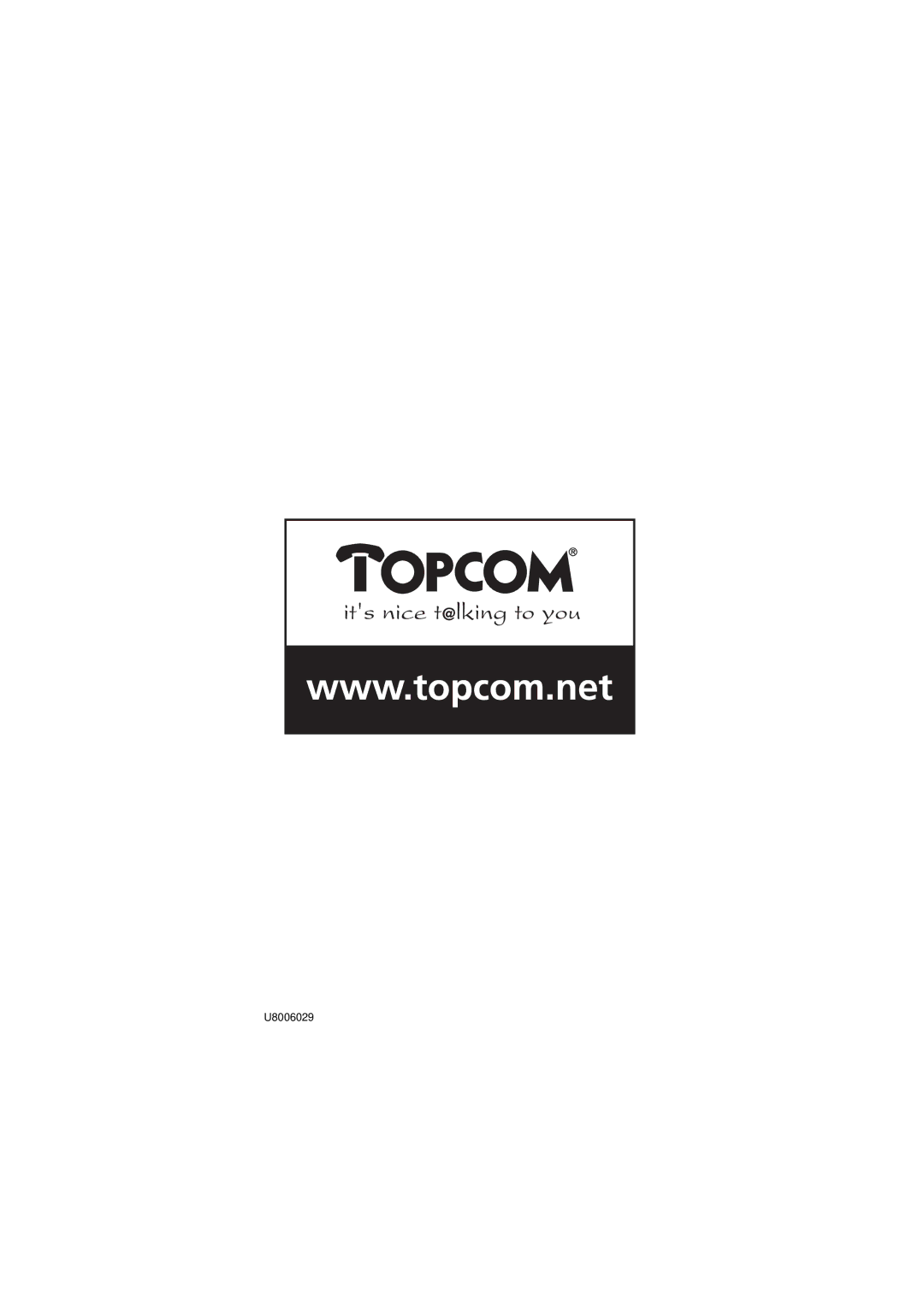 Topcom AXISS 50 manual U8006029 