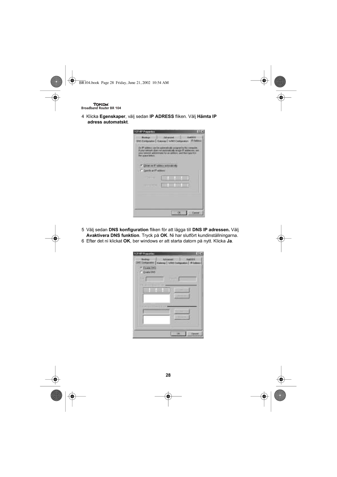 Topcom BR 104 manual BR104.book Page 28 Friday, June 21, 2002 1054 AM 