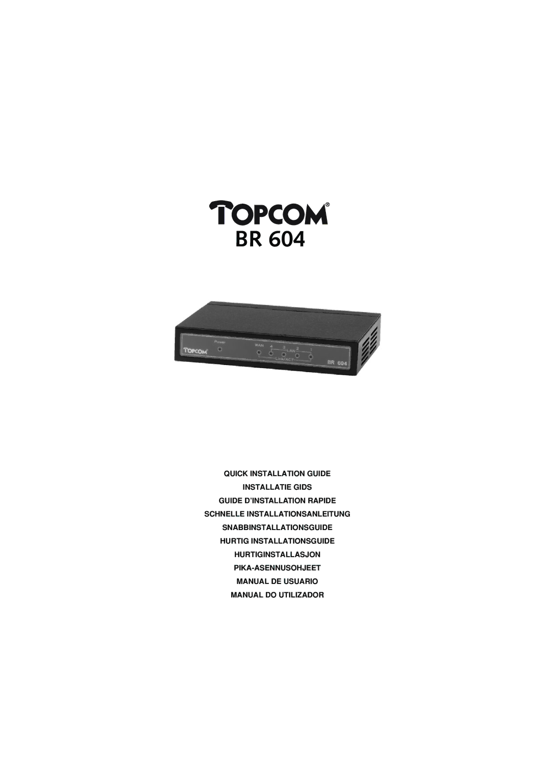 Topcom BR 604 manual do utilizador 