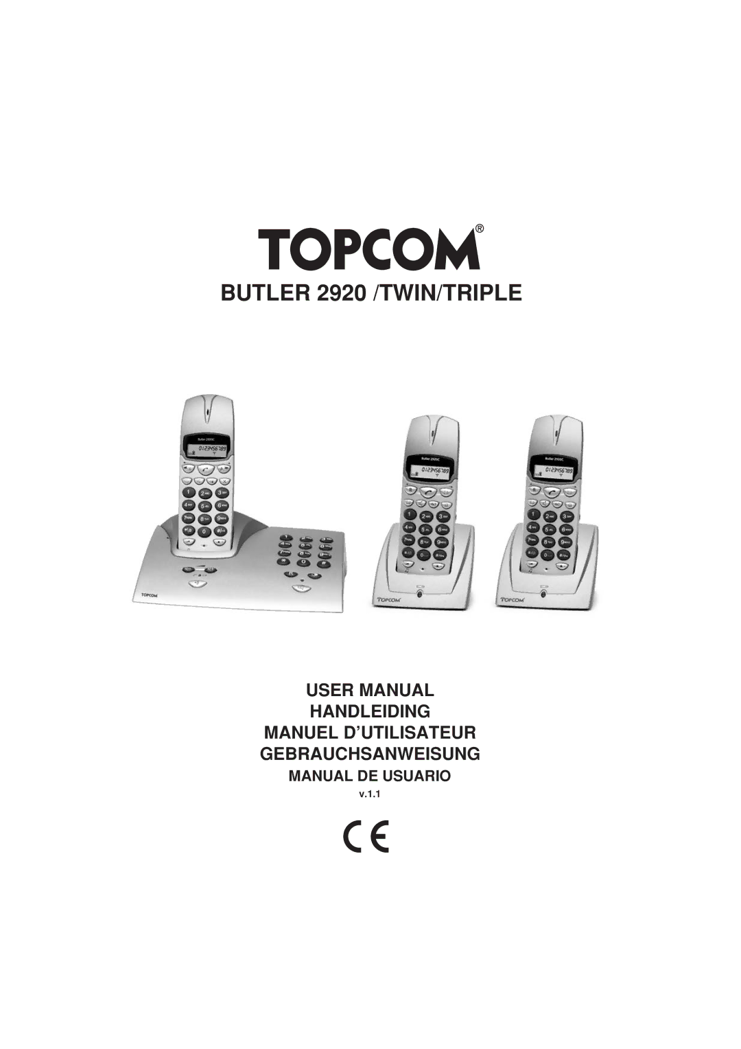 Topcom BUTLER 2920 user manual Butler 2920 /TWIN/TRIPLE, Manual DE Usuario 