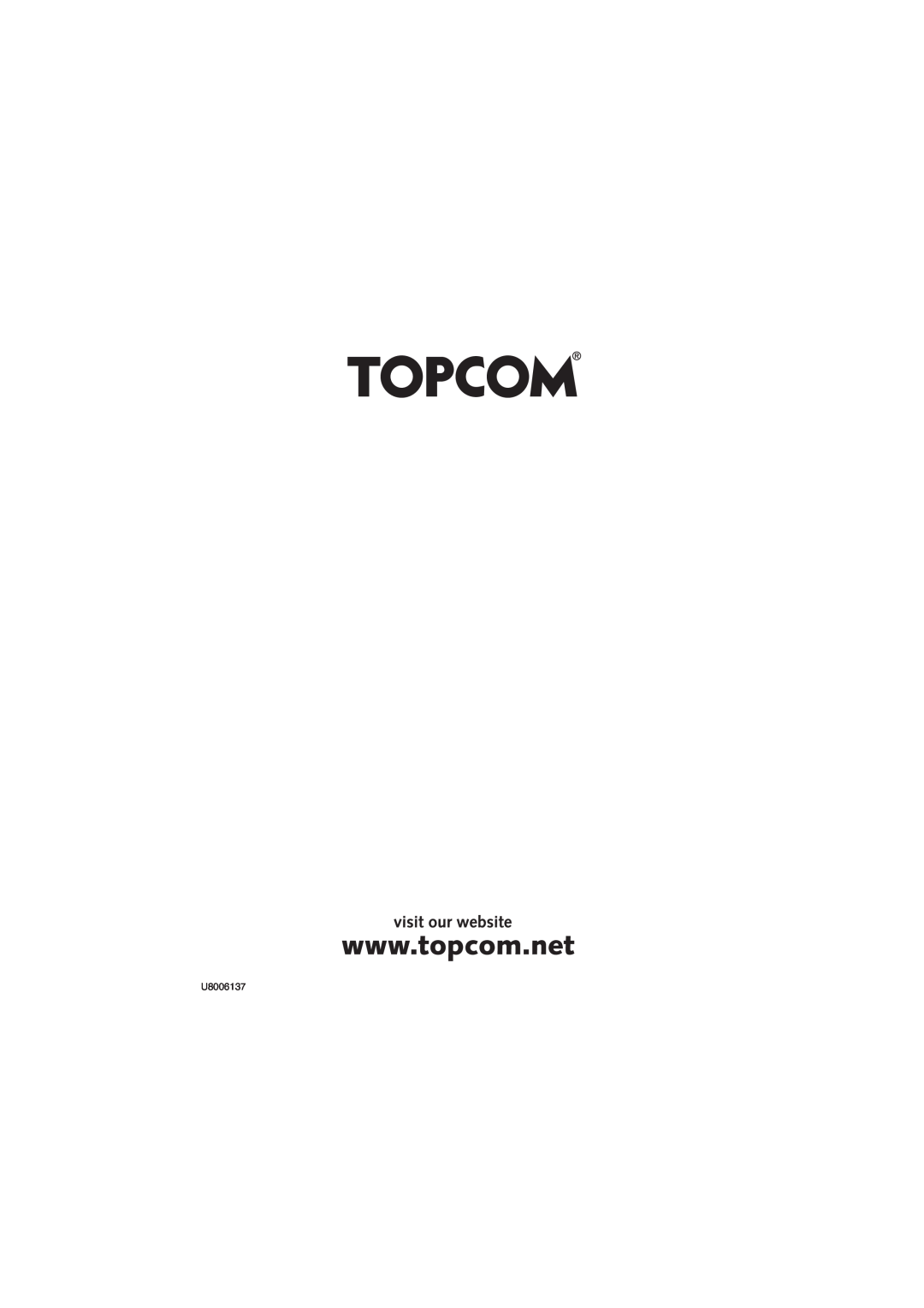 Topcom BUTLER 3500 manual U8006137 
