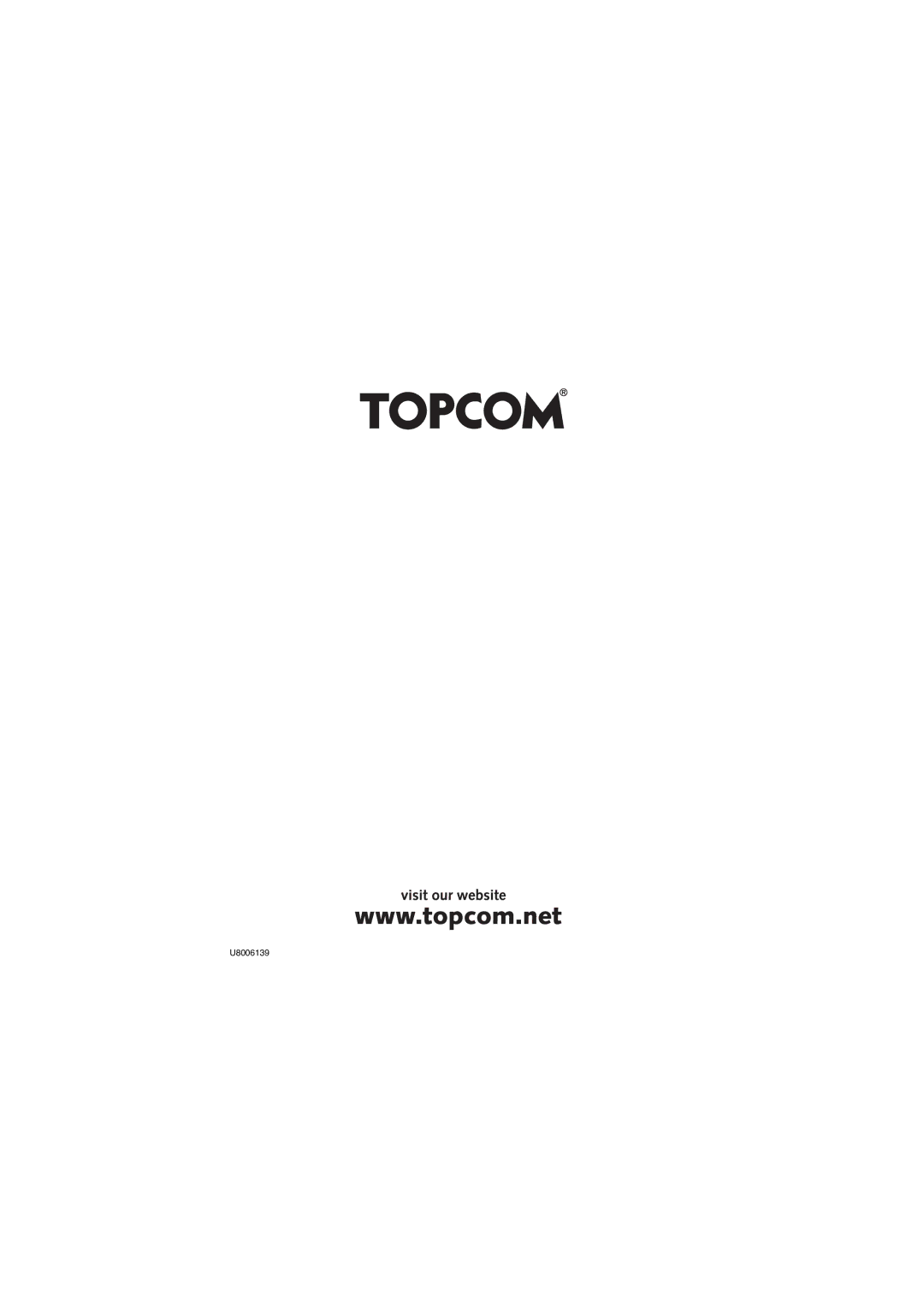 Topcom Butler 3501 manual U8006139 