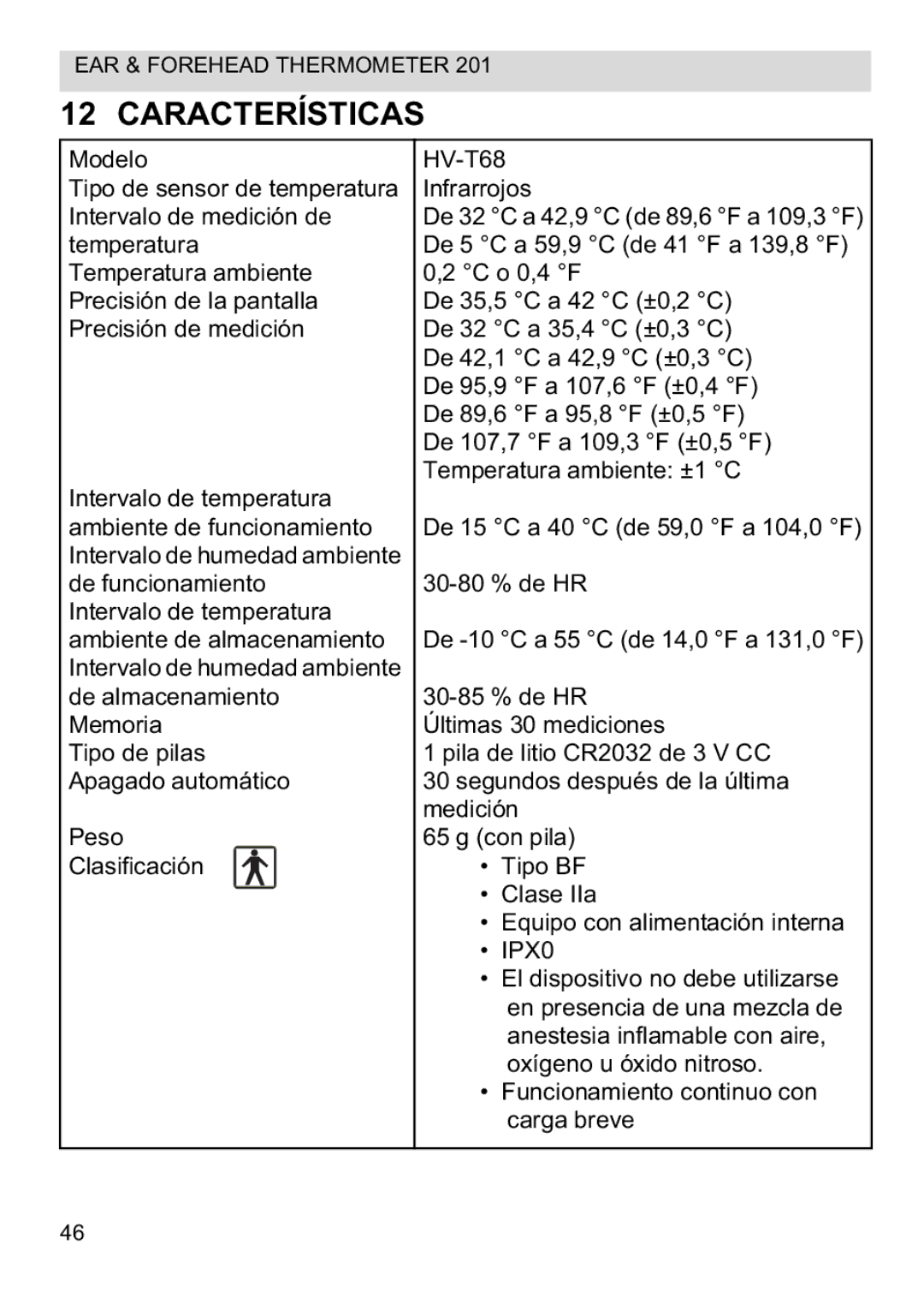 Topcom CE0123 manual do utilizador Características 