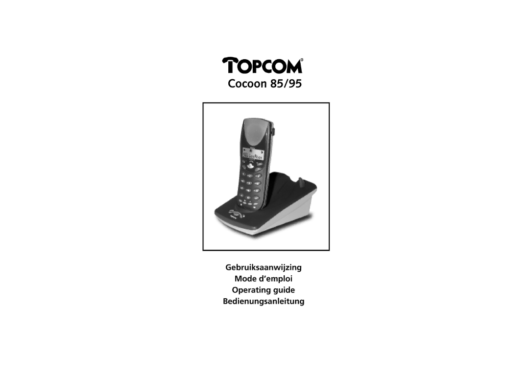 Topcom COCOON 85 manual Cocoon 85/95 