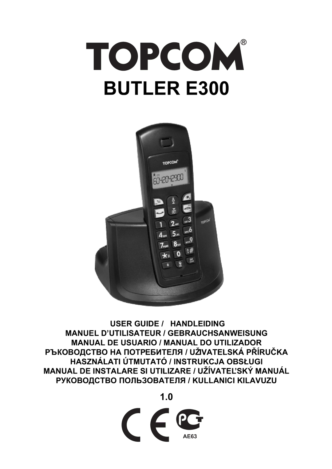 Topcom manual do utilizador Butler E300, ɊɍɄɈȼɈȾɋɌȼɈ ɉɈɅɖɁɈȼȺɌȿɅə / Kullanici Kilavuzu 