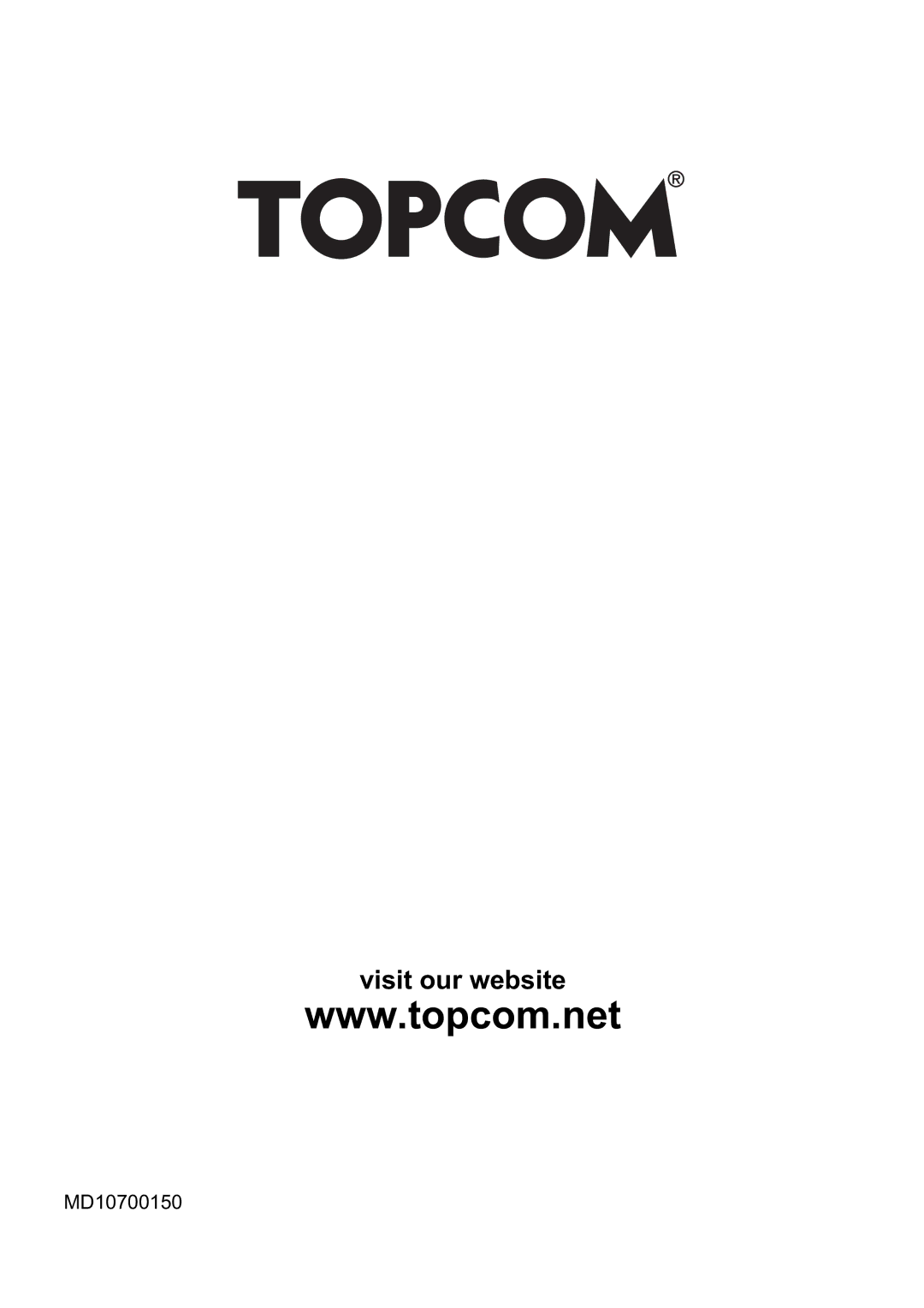 Topcom E350 manual Visit our website 