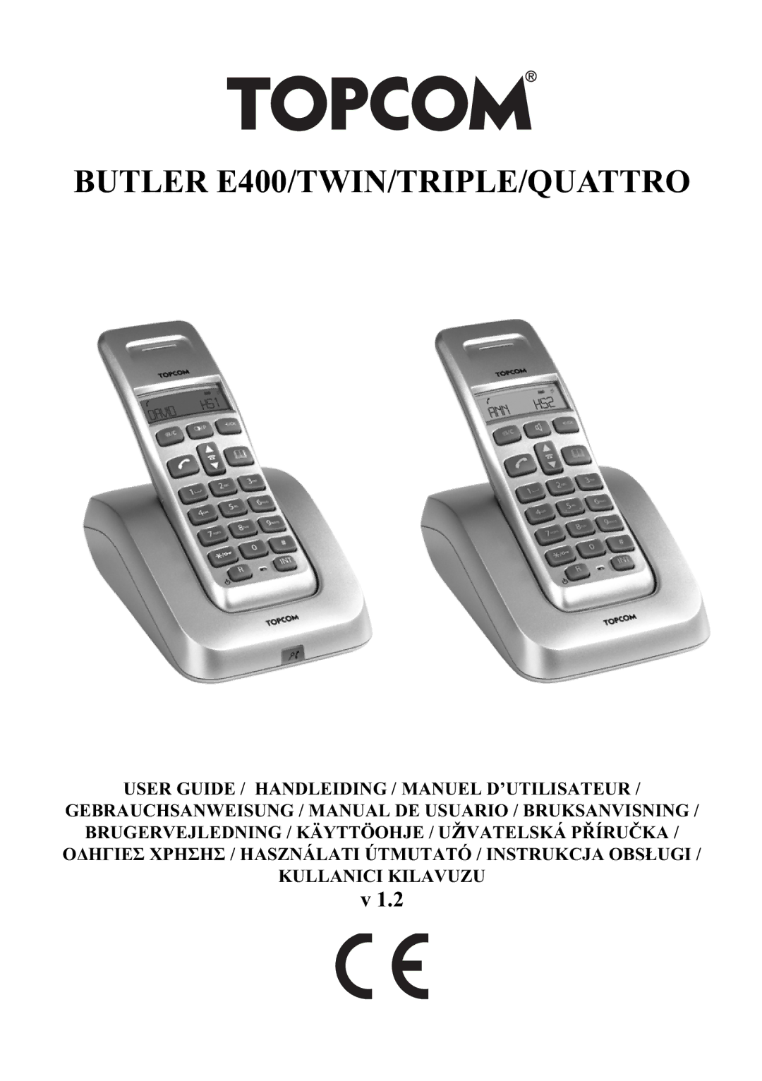 Topcom manual Butler E400/TWIN/TRIPLE/QUATTRO 